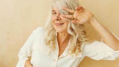 Frau mit guter Laune Frau mit guter Laune