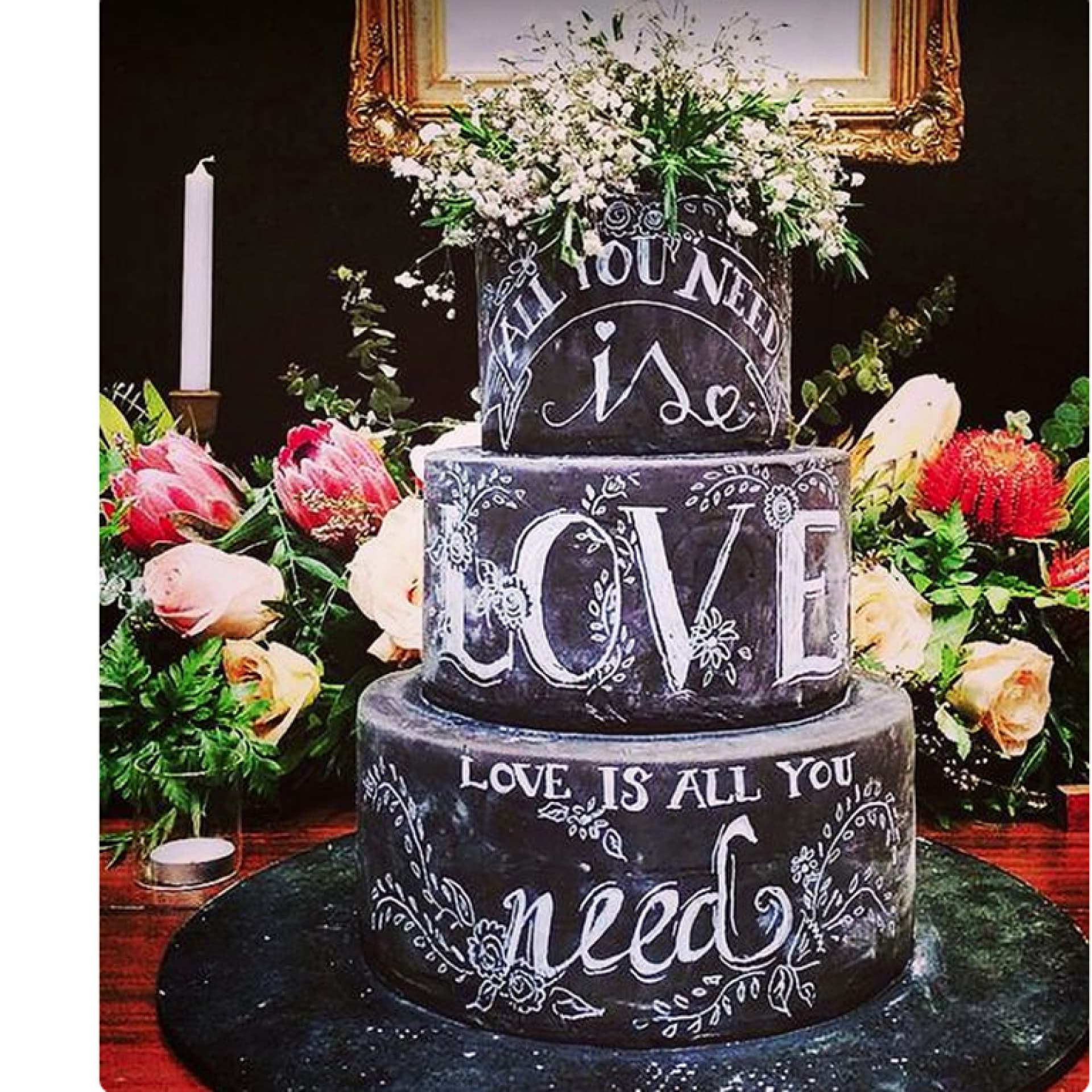 Chalkboard Cake Hochzeitstorte Chalkboard Cake Hochzeitstorte