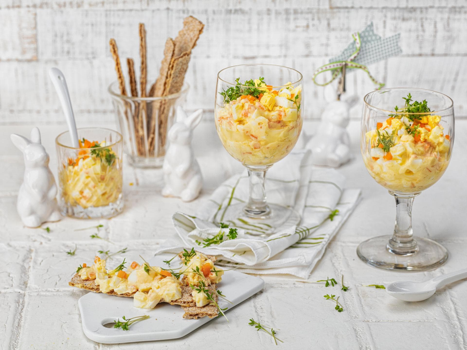 Eiersalat im Glas Eiersalat im Glas