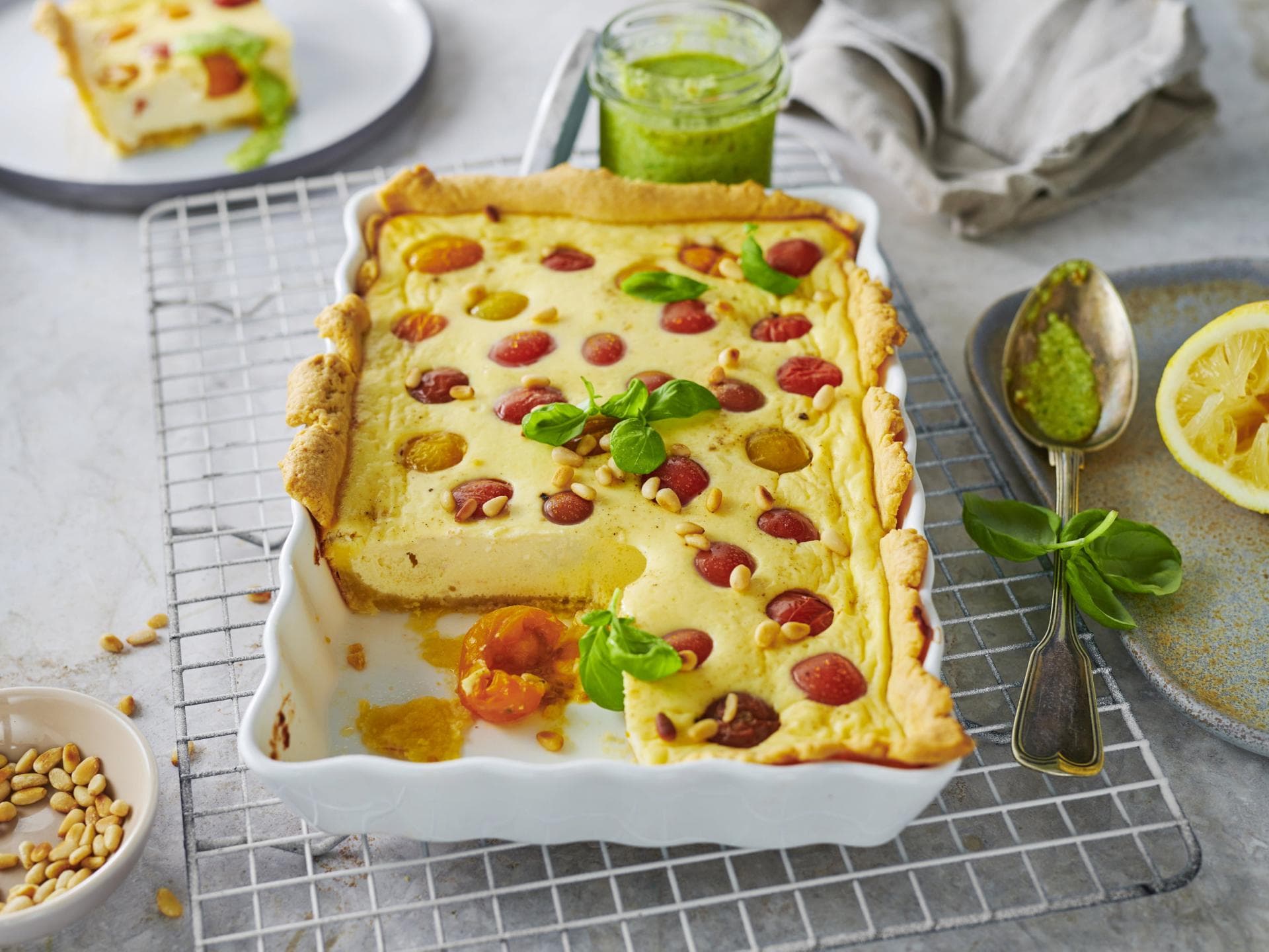 Tomatenquiche mit Ricotta Tomatenquiche mit Ricotta