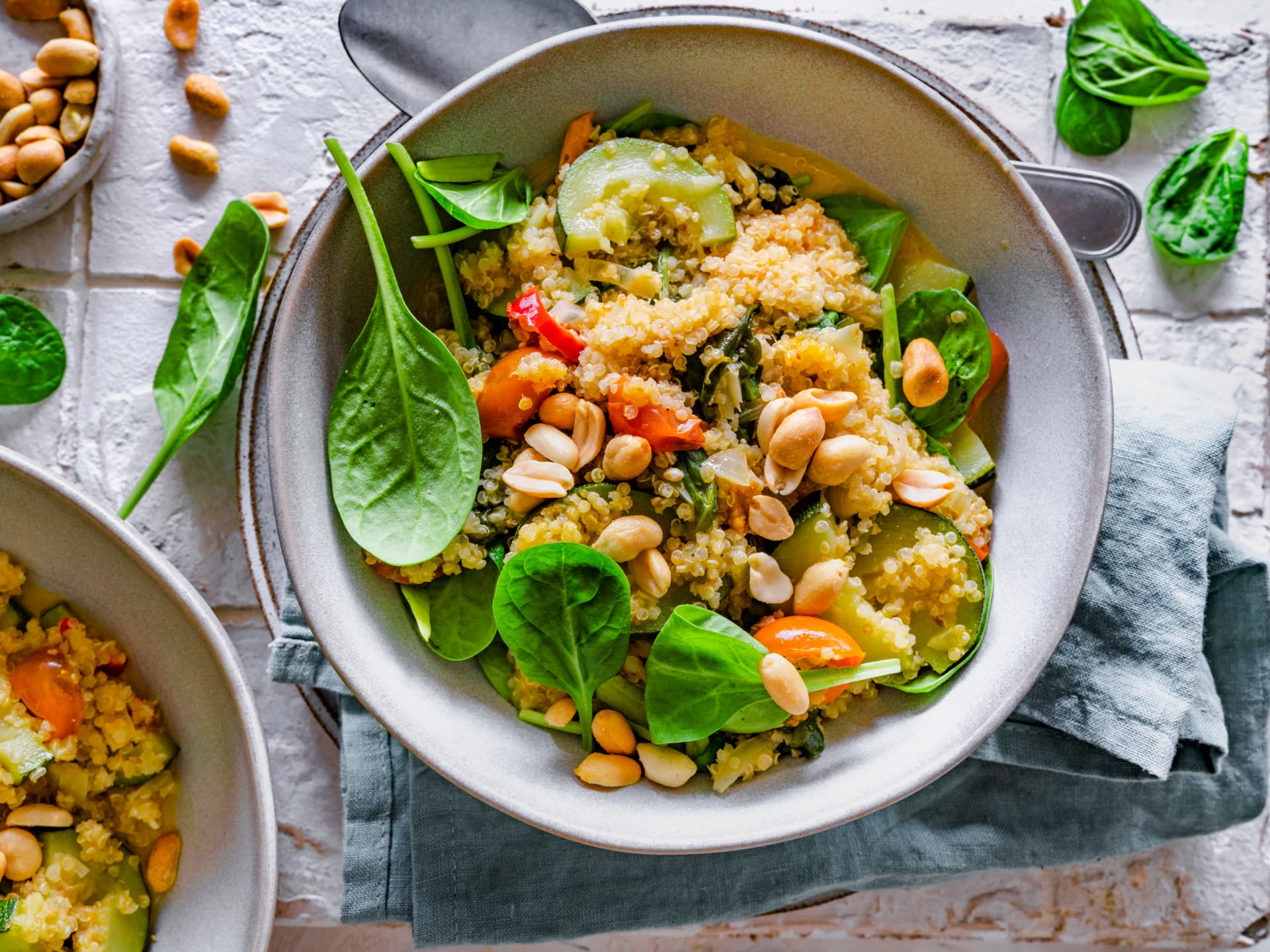 Rezept für One-Pot-Quinoa mit Kokosmilch und Gemüse One-Pot-Quinoa mit Kokosmilch und Gemüse
