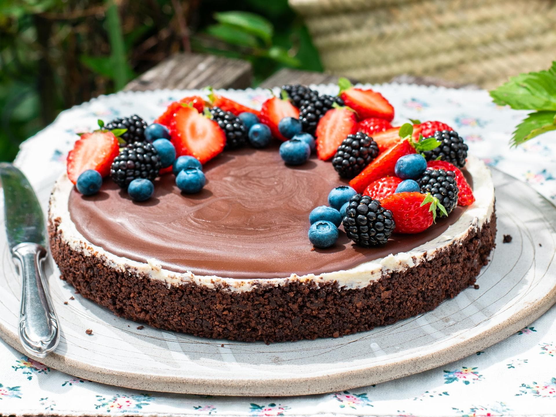 Käsekuchen ohne Backen Ricotta-Käsekuchen