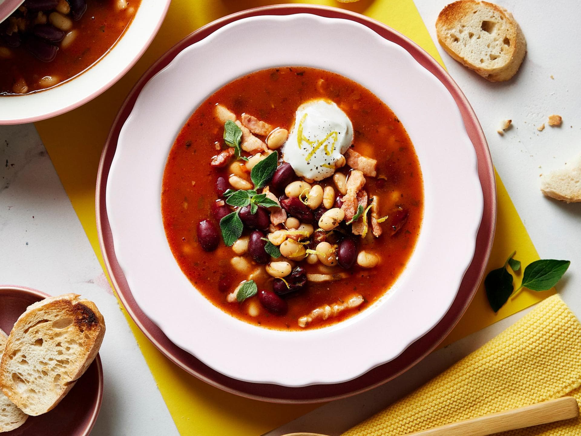 Bohnensuppe mit Speck Bohnensuppe mit Speck