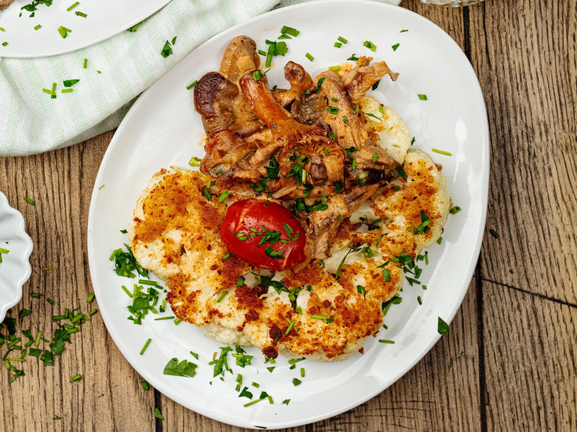 Blumenkohl-Chili-Knusperschnitzel Blumenkohl-Chili-Knusperschnitzel