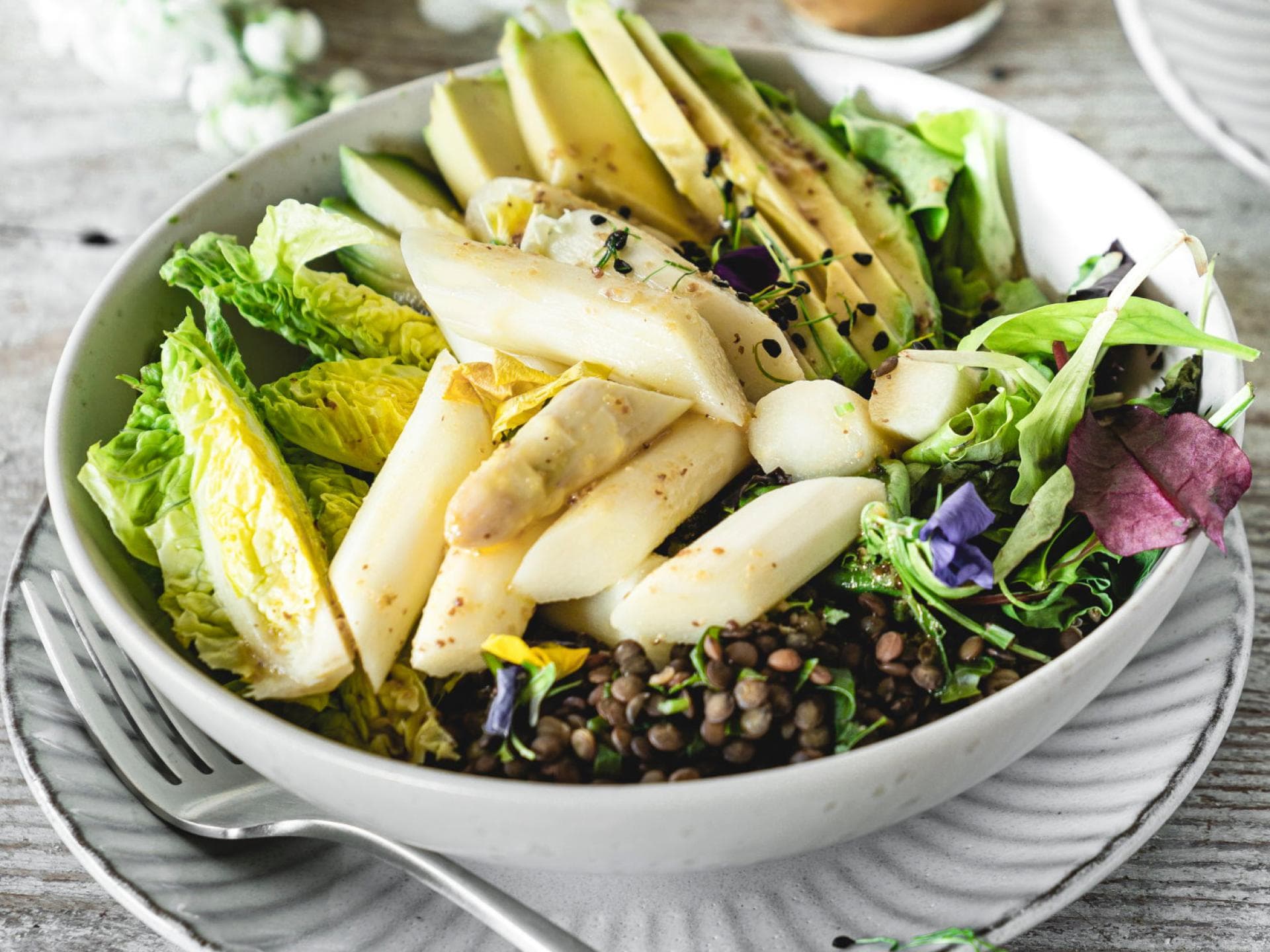 Buddha Bowl mit Spargel Buddha Bowl mit Spargel
