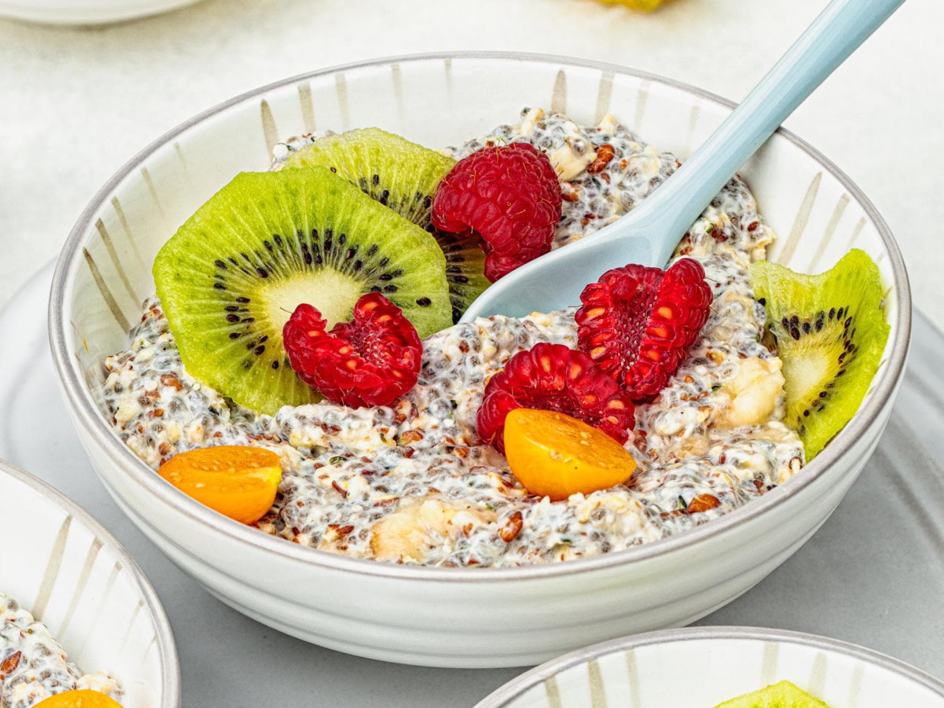 Overnight-Oats mit Leinsamen Overnight-Oats mit Leinsamen