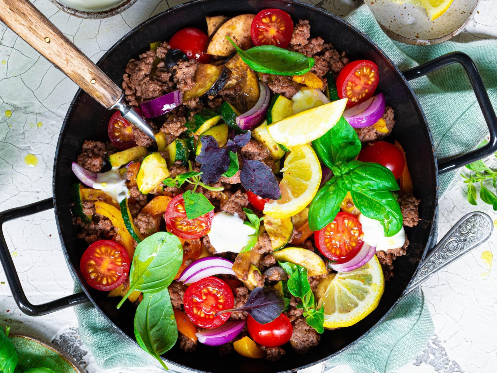 Schnelle Hackfleischpfanne Schnelle Hackfleischpfanne