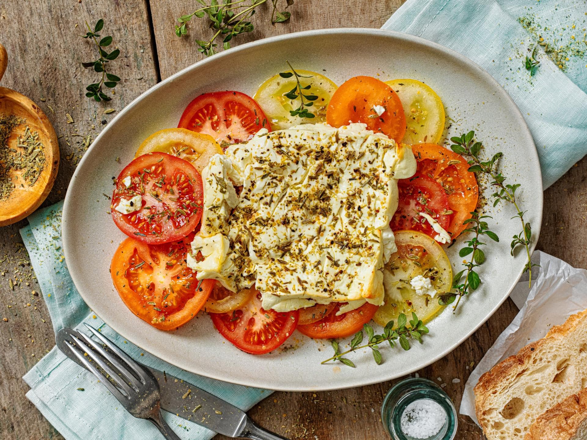 Gebackener Schafskäse Gebackener Schafskäse