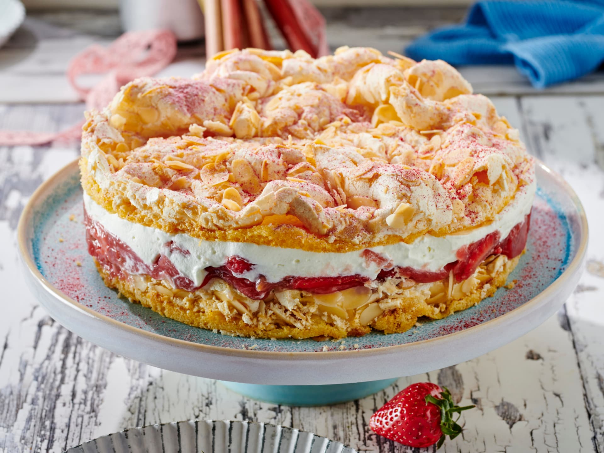 Rhabarber-Baiser-Torte Rhabarber-Baiser-Torte