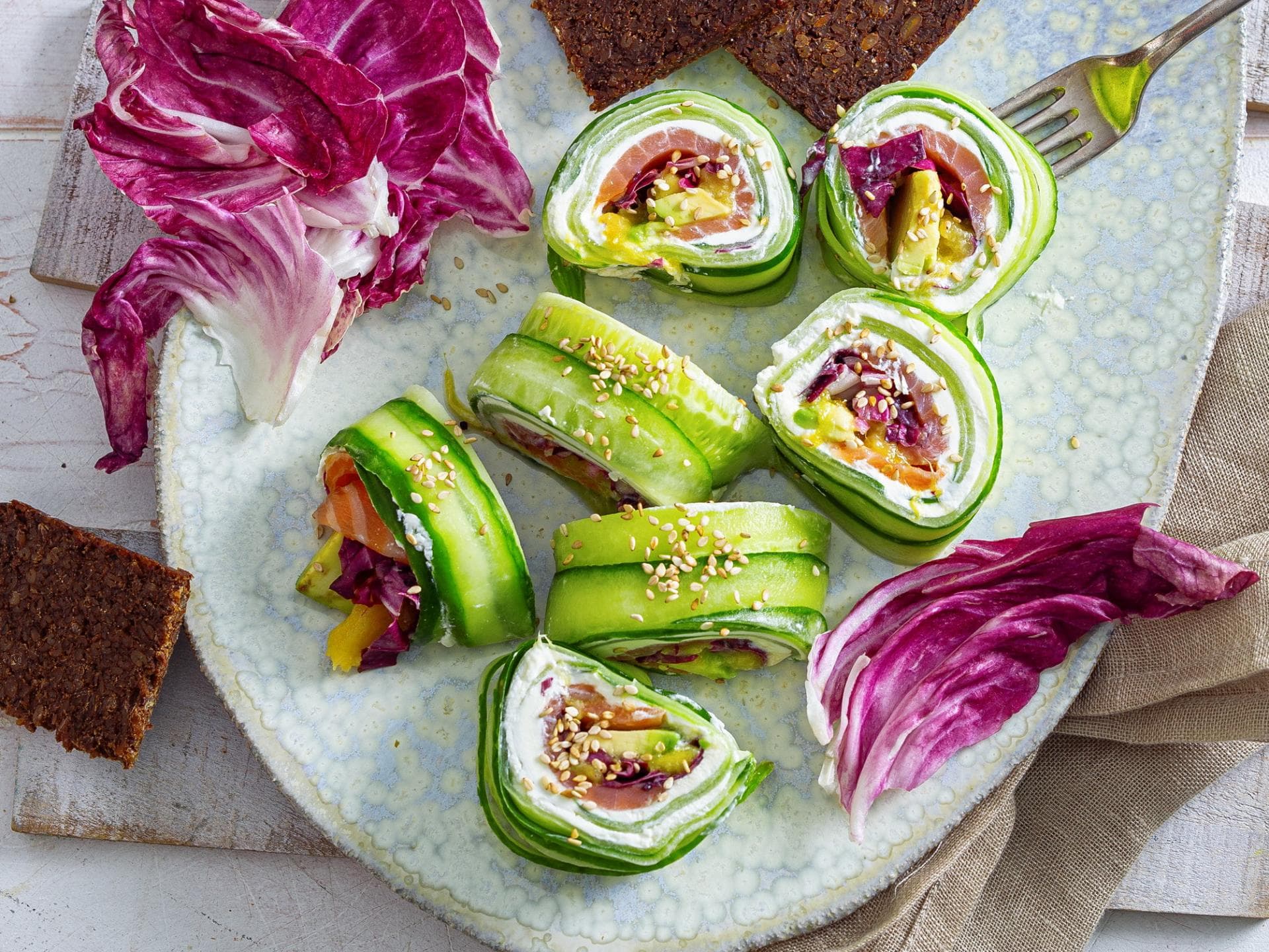 Gurken-Mango-Maki Gurken-Mango-Maki