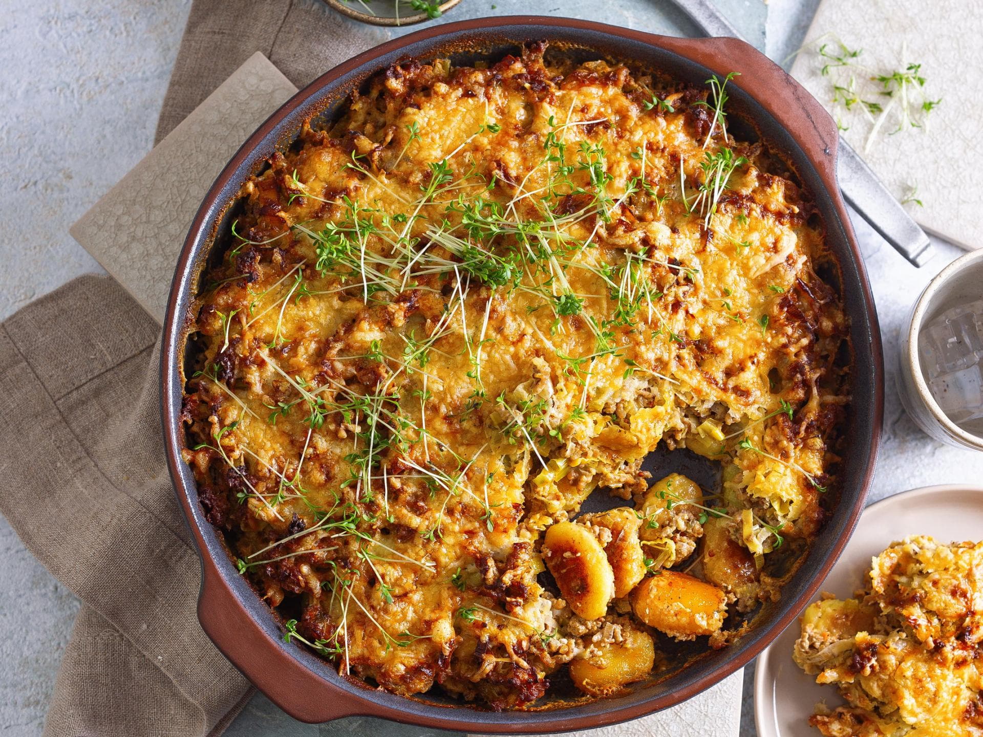 Gnocchi-Gratin mit Hackfleisch Gnocchi-Gratin mit Hackfleisch