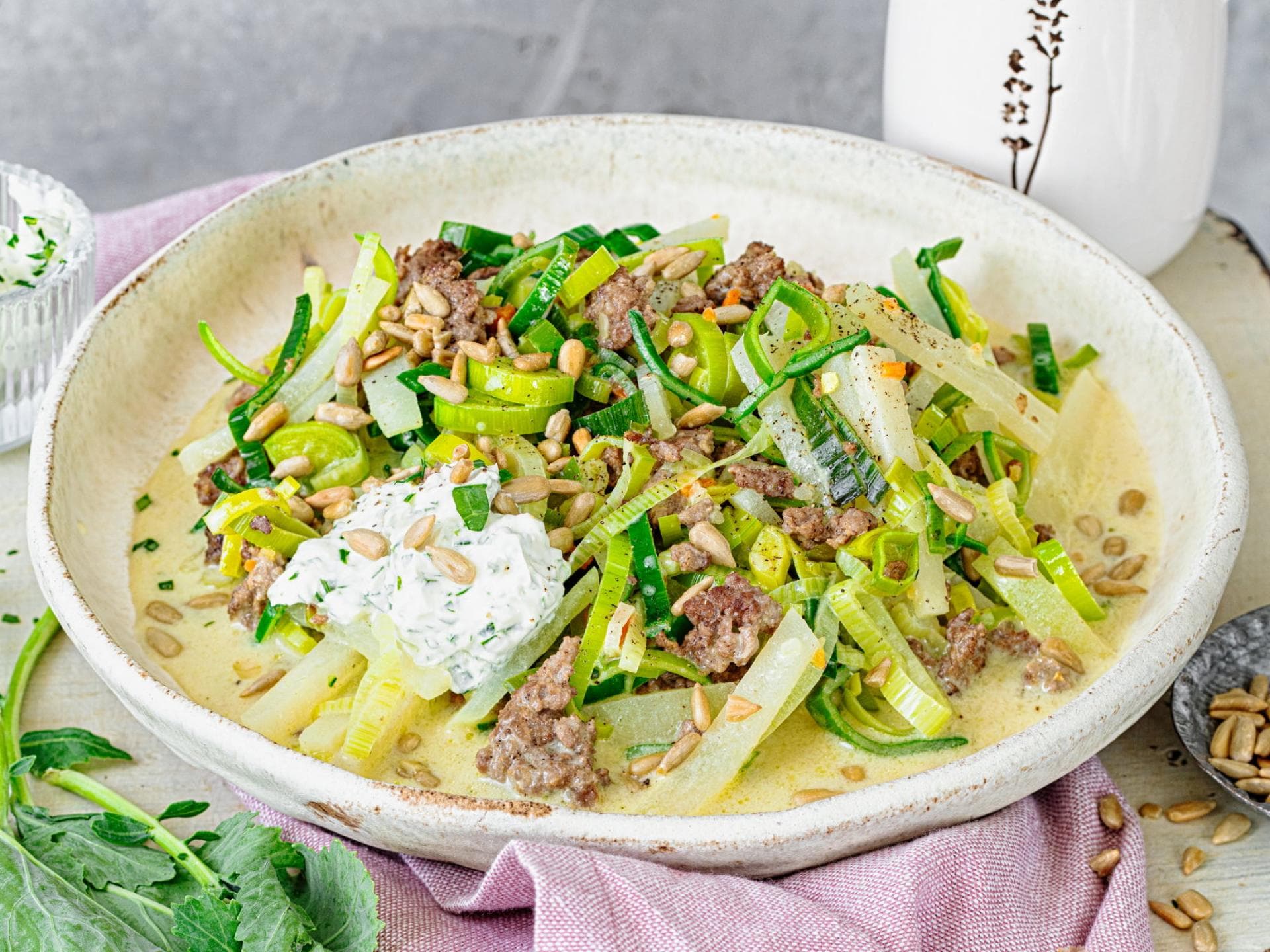 Gemüse-Hackfleisch-Pfanne Gemüse-Hackfleisch-Pfanne