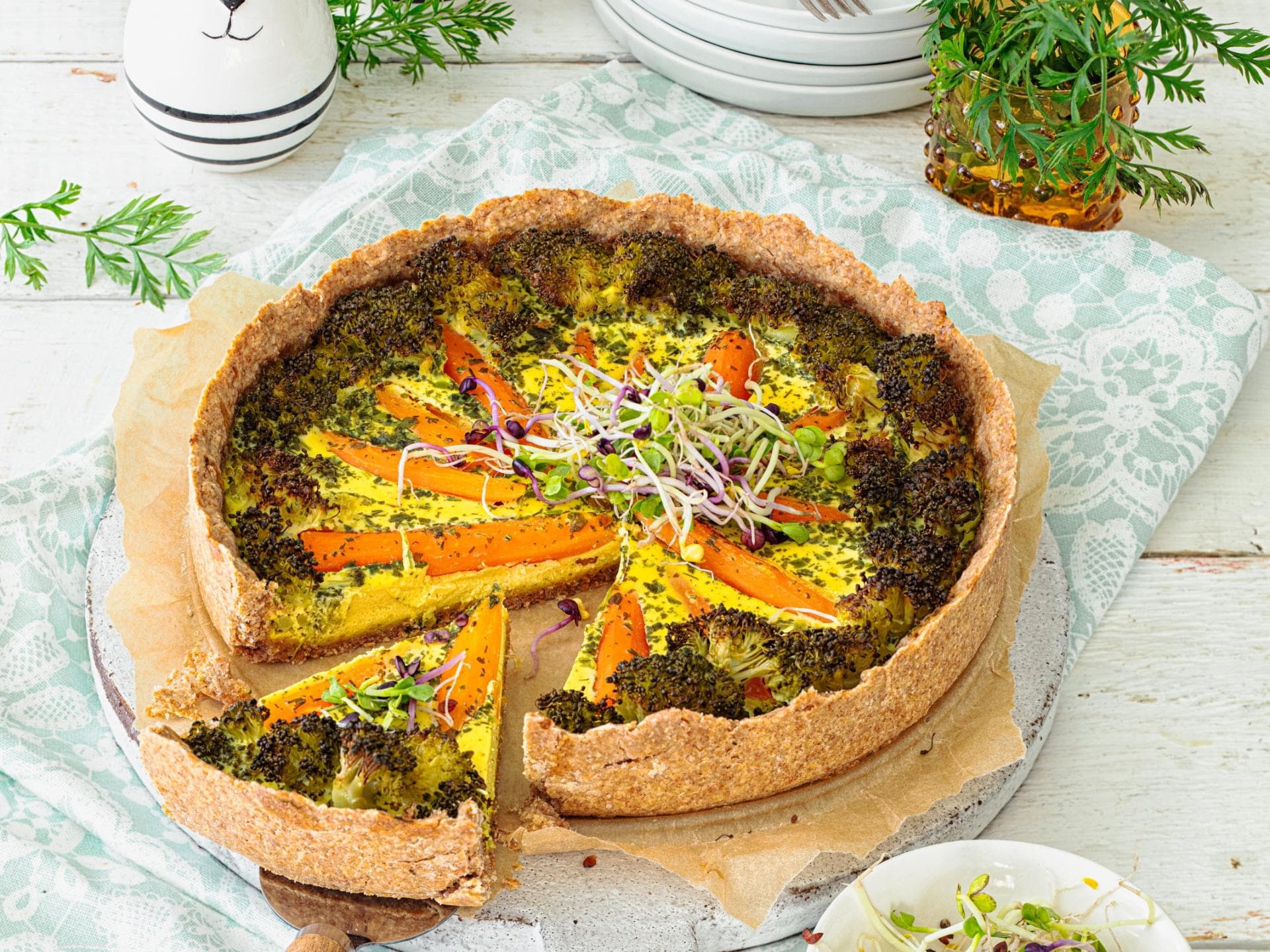 Möhren-Brokkoli-Quiche Möhren-Brokkoli-Quiche