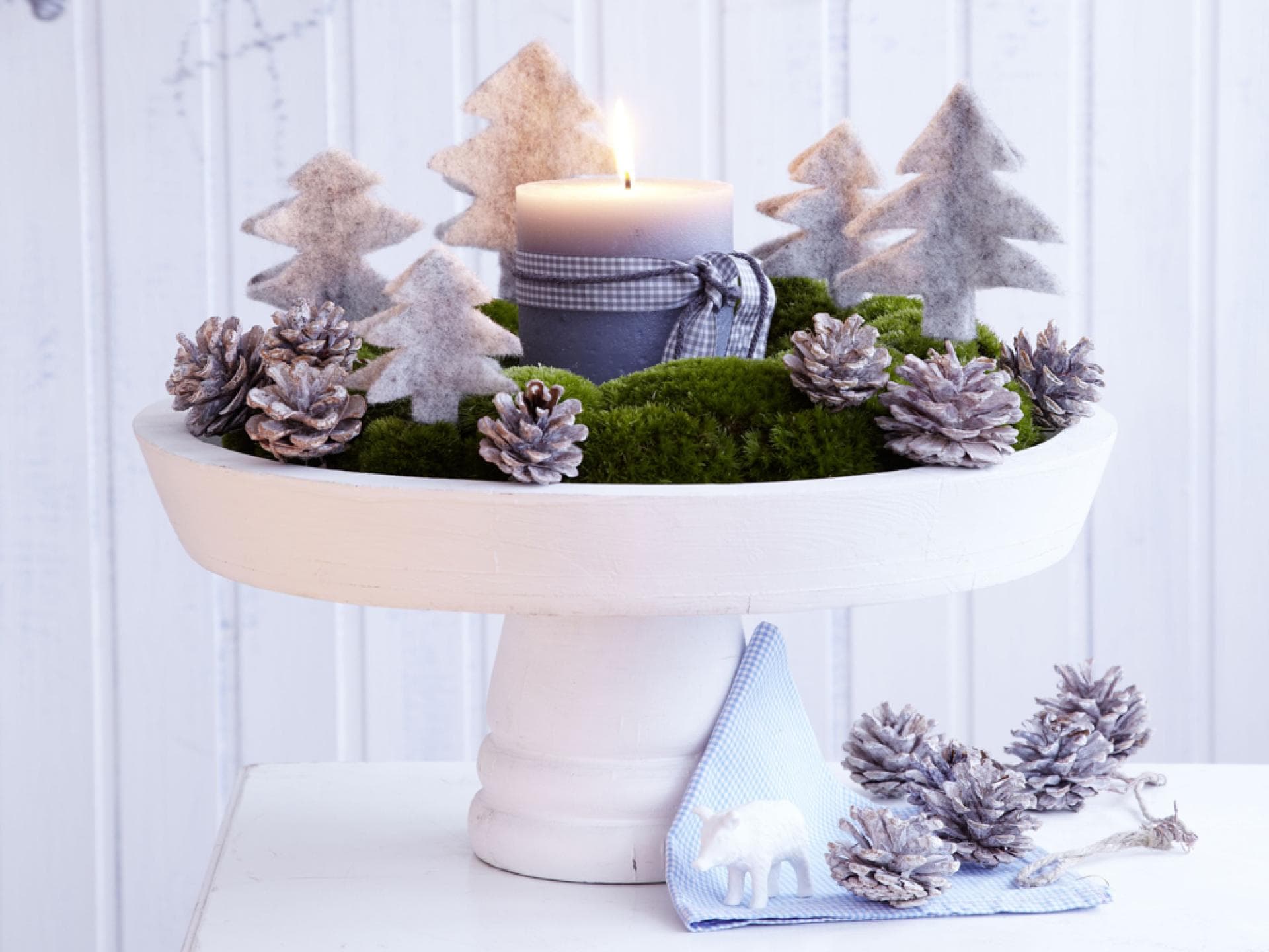 Moos-Adventskranz Moos-Adventskranz