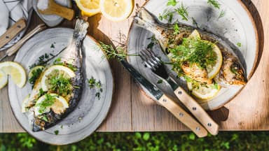 Gegrillte Kräuter-Dorade Gegrillte Kräuter-Dorade