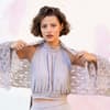 Kostenlose Anleitung für den Schulterwärmer Celeste von LANGYARNS Model in gestricktem Schulterwärmer Celeste von LANGYARNS