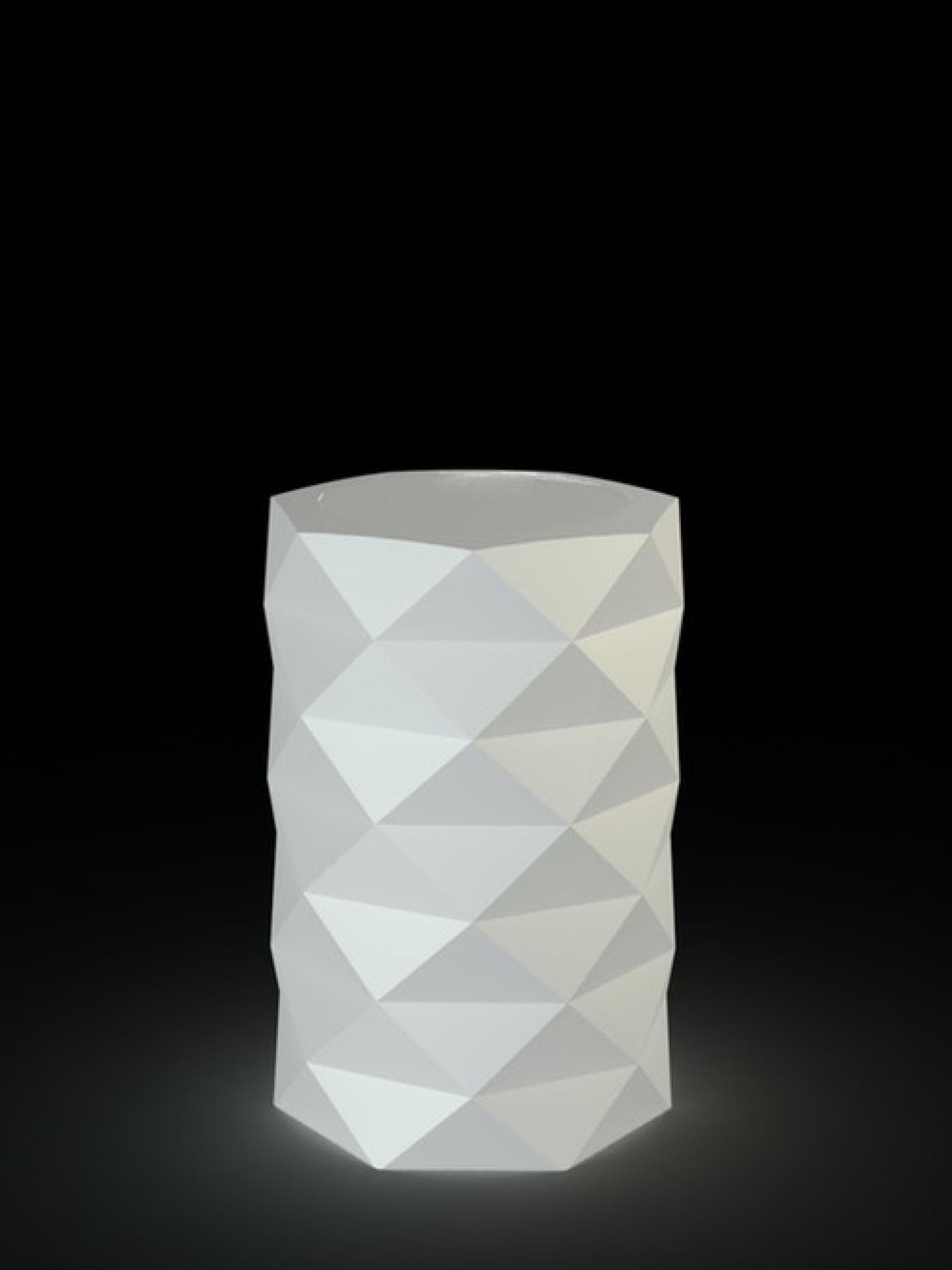 Balkon gestalten: Lichter Leuchtende Blumenvase