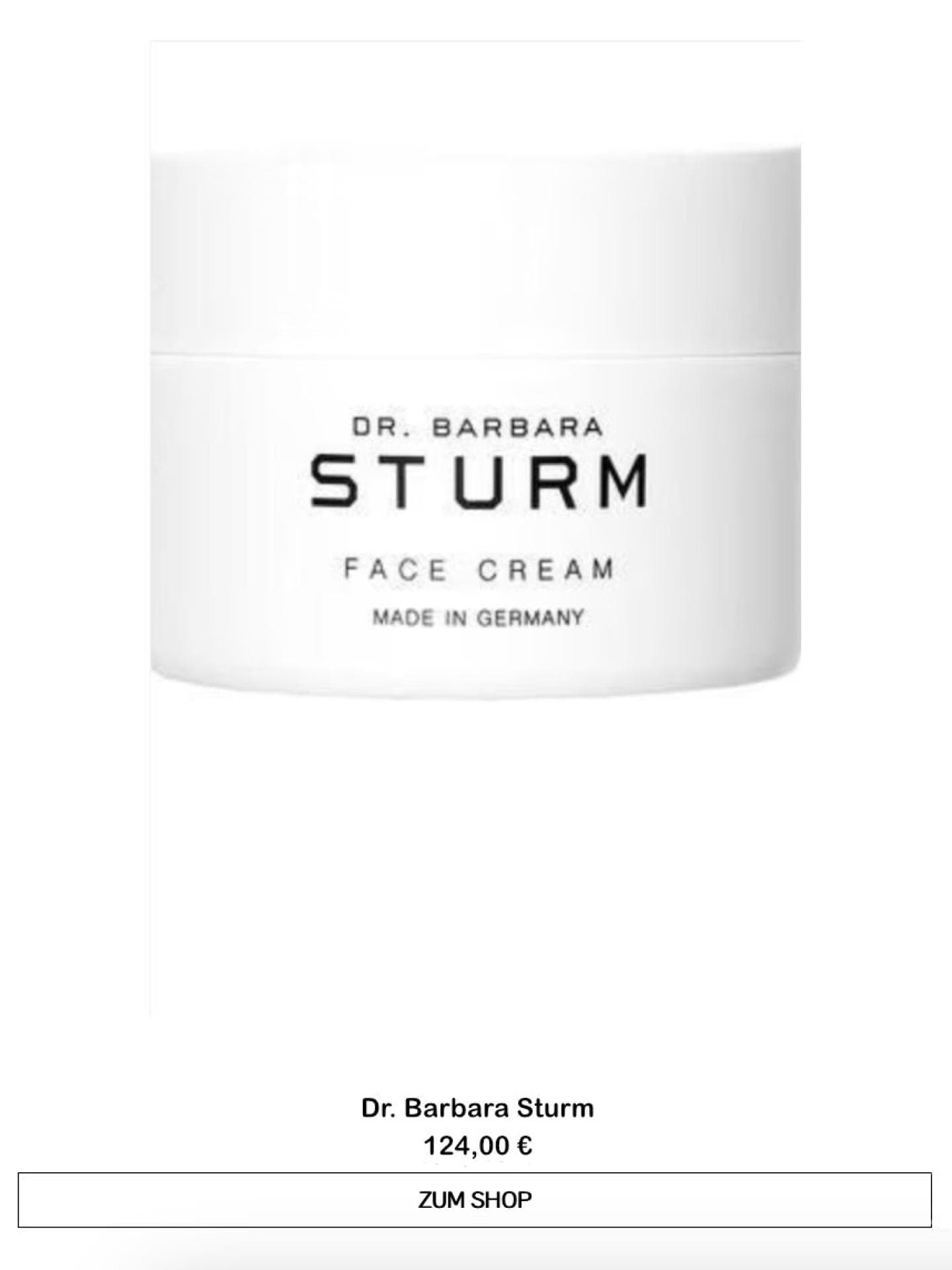 Creme von Dr. Barbara Sturm  Creme von Dr. Barbara Sturm