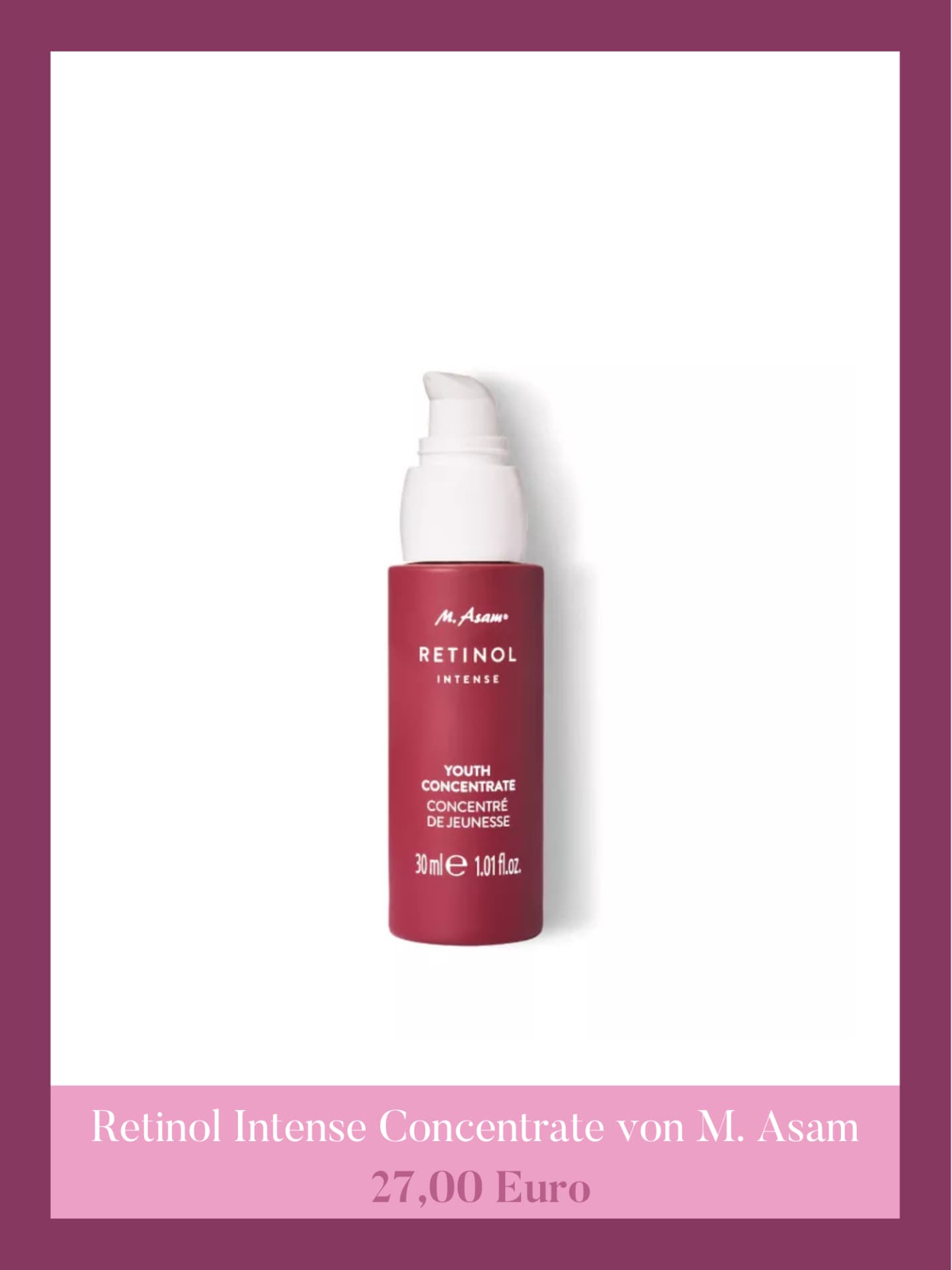 Retinol Intense Concentrate von M. Asam Retinol Rossmann - Retinol Intense Concentrate von M. Asam