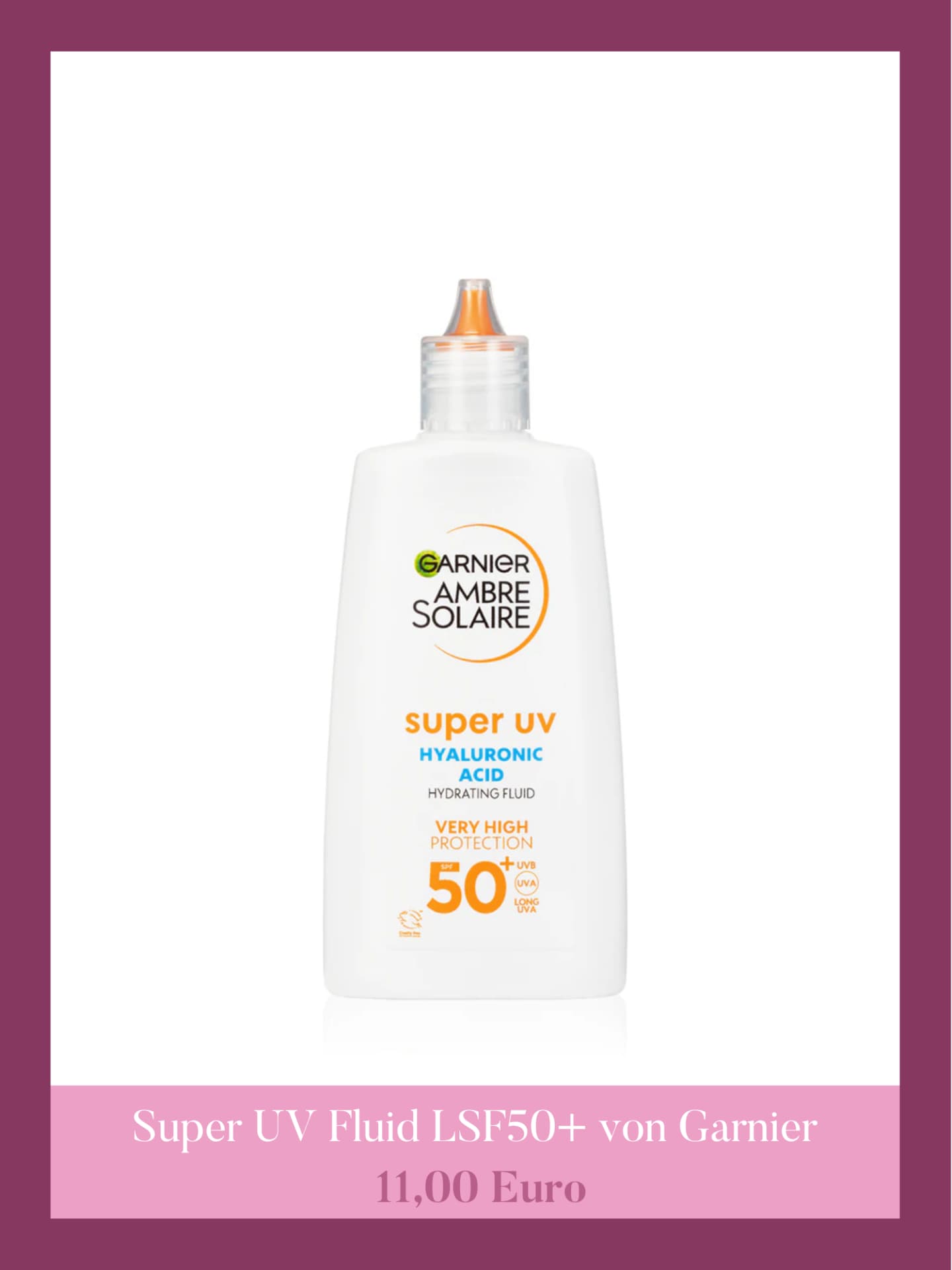 Sonnenfluid Gesicht Super UV Sensitiv von Garnier Beste Sonnencreme Gesicht Rossmann - Sonnenfluid Gesicht Super UV Sensitiv von Garnier