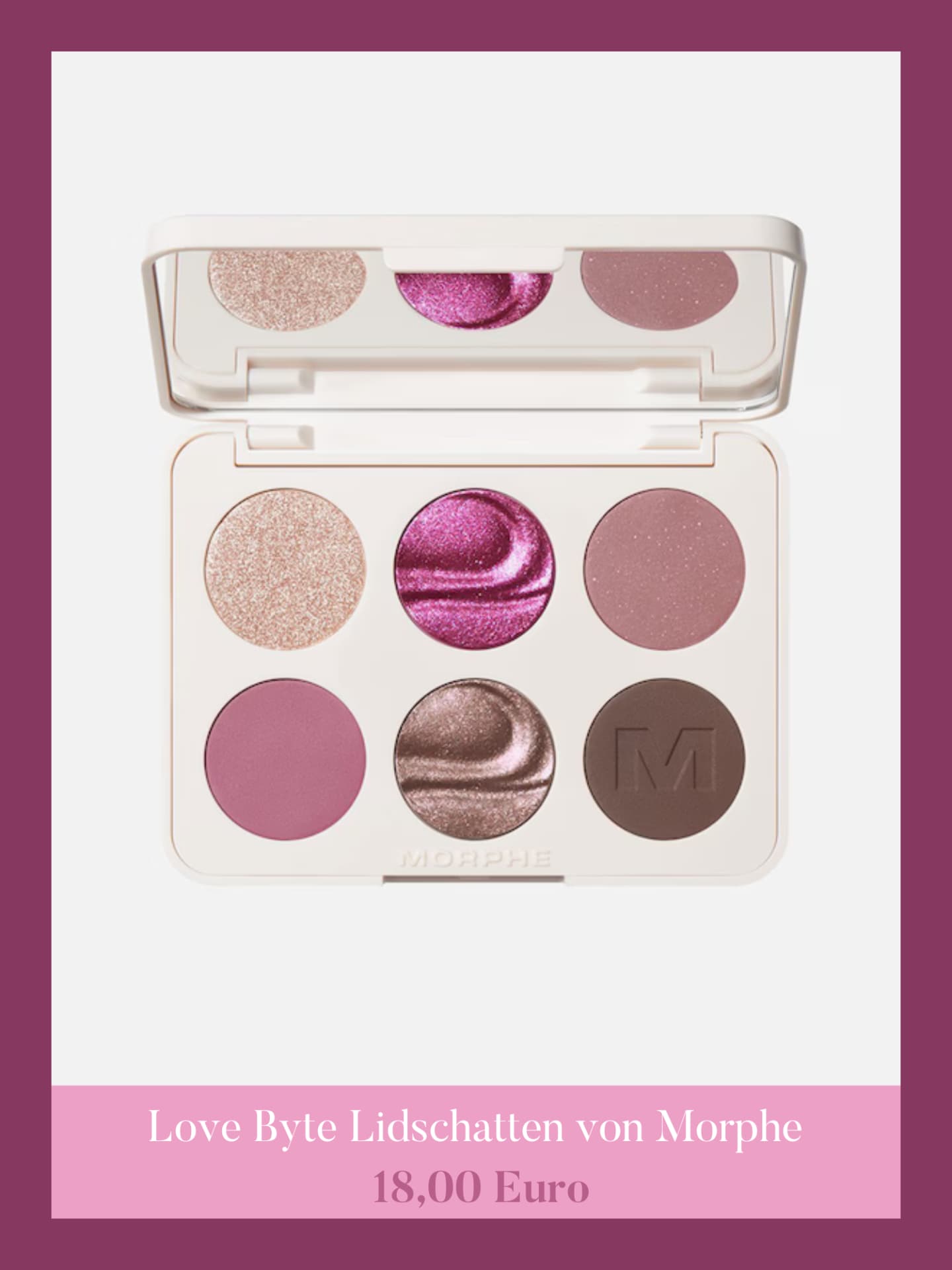 Lidschattenpalette von Morphe Love Byte Lidschattenpalette von Morphe