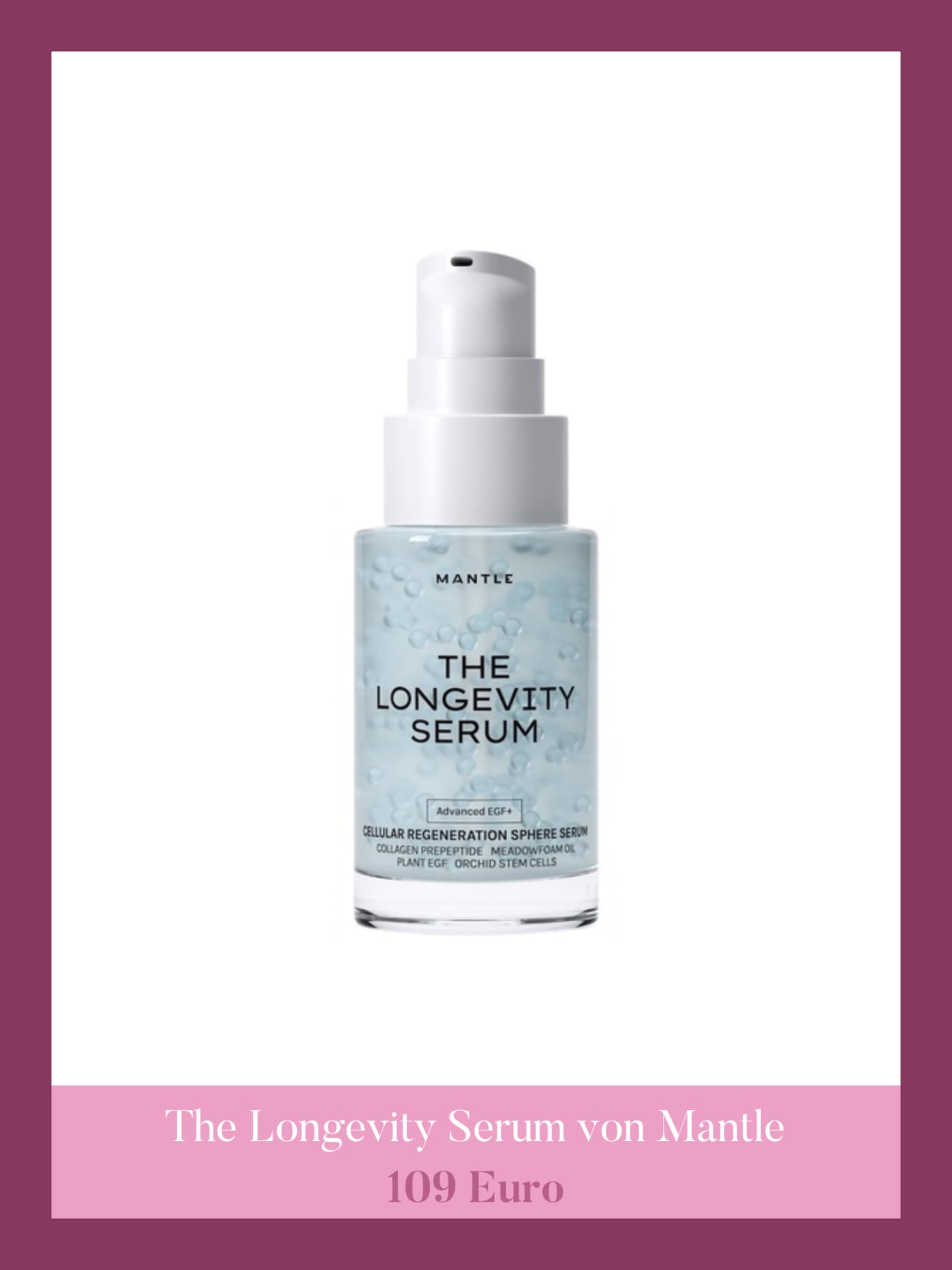 The Longevity Serum von Mantle Mantle Skin Erfahrungen - The Longevity Serum von Mantle
