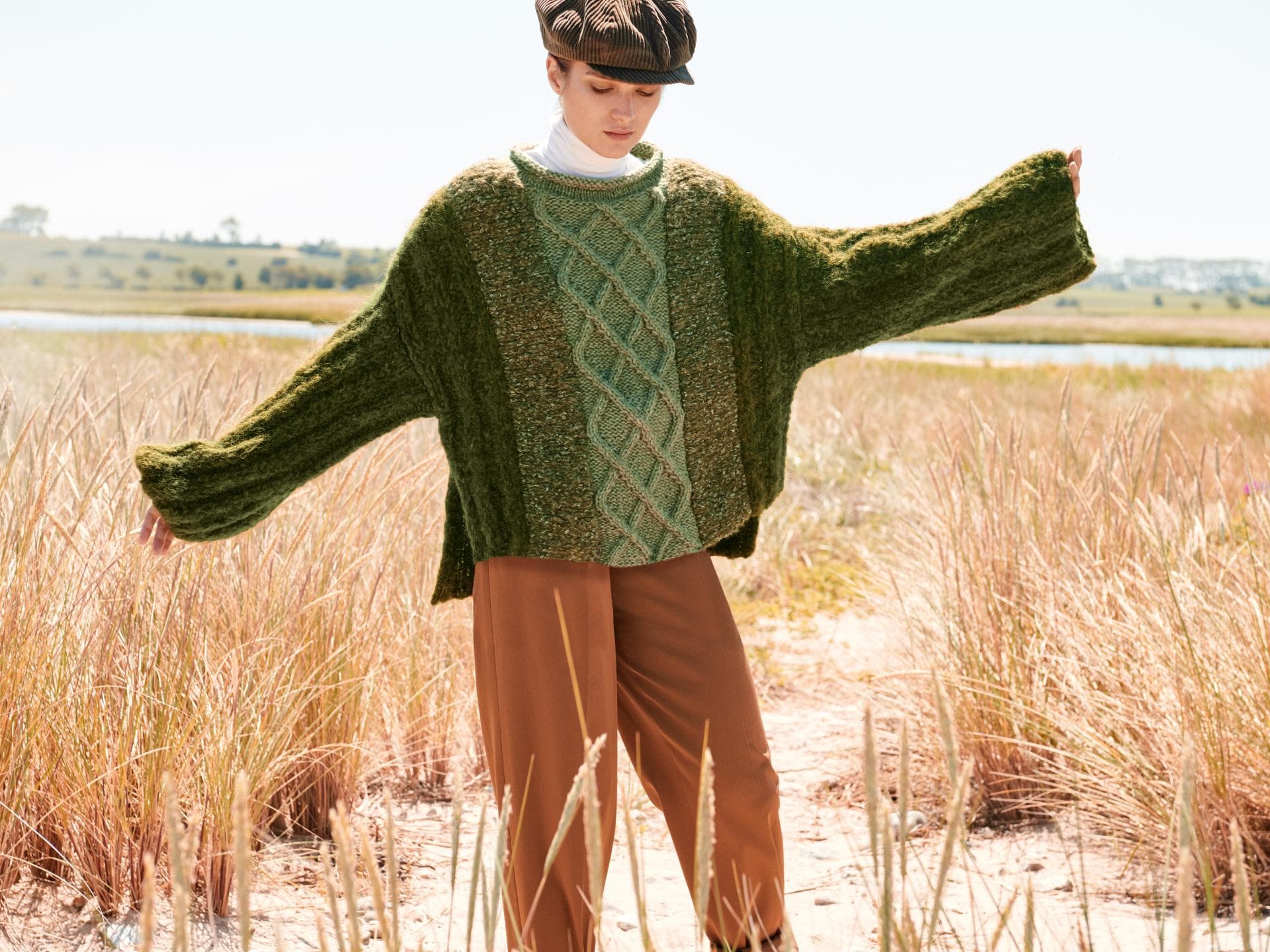 Strickanleitung für den Patchwork-Pullover in 3 verschiedenen Mustern Patchwork-Pullover Strickanleitung