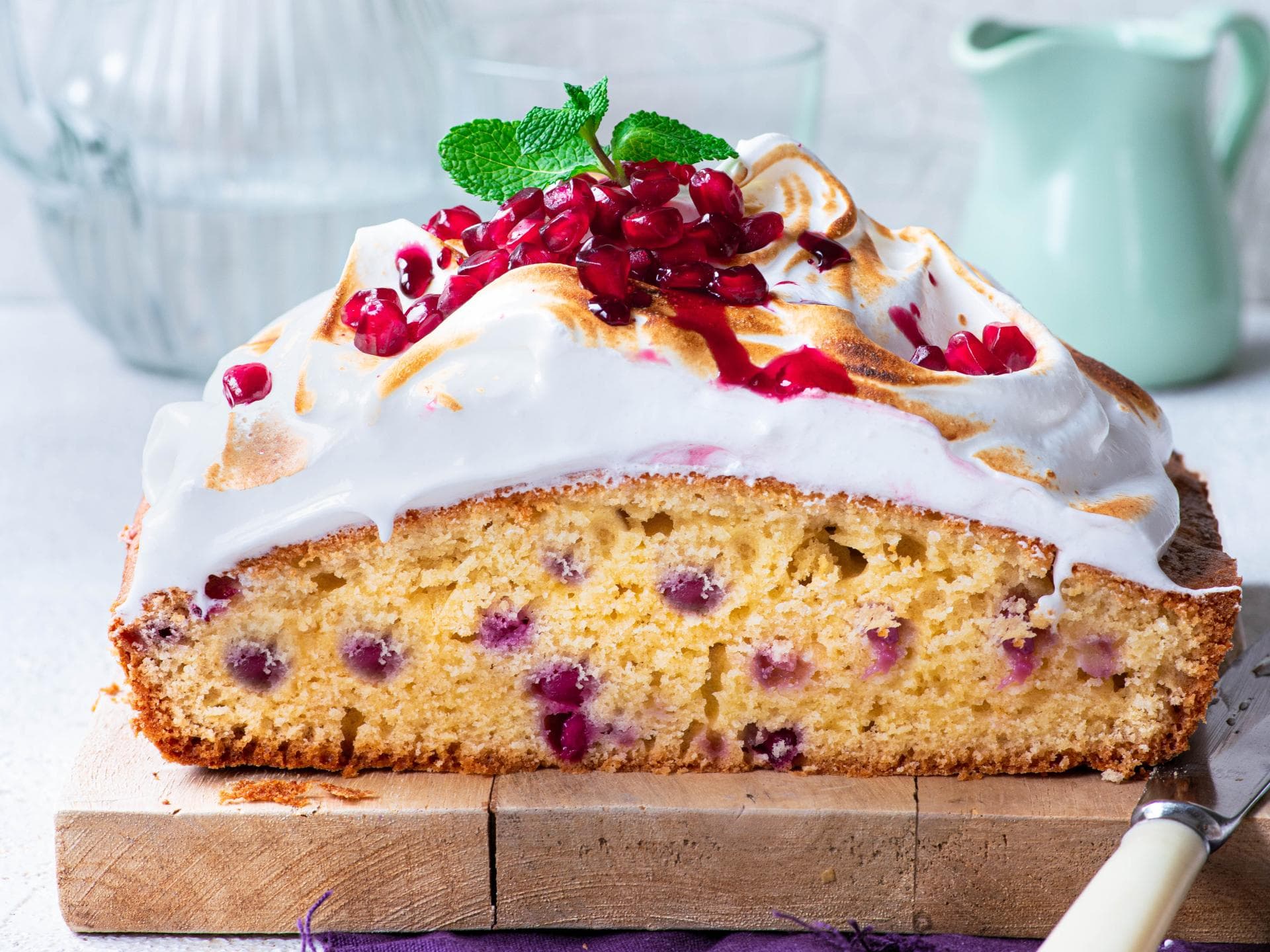 Granatapfel Rührkuchen Granatapfel Rührkuchen