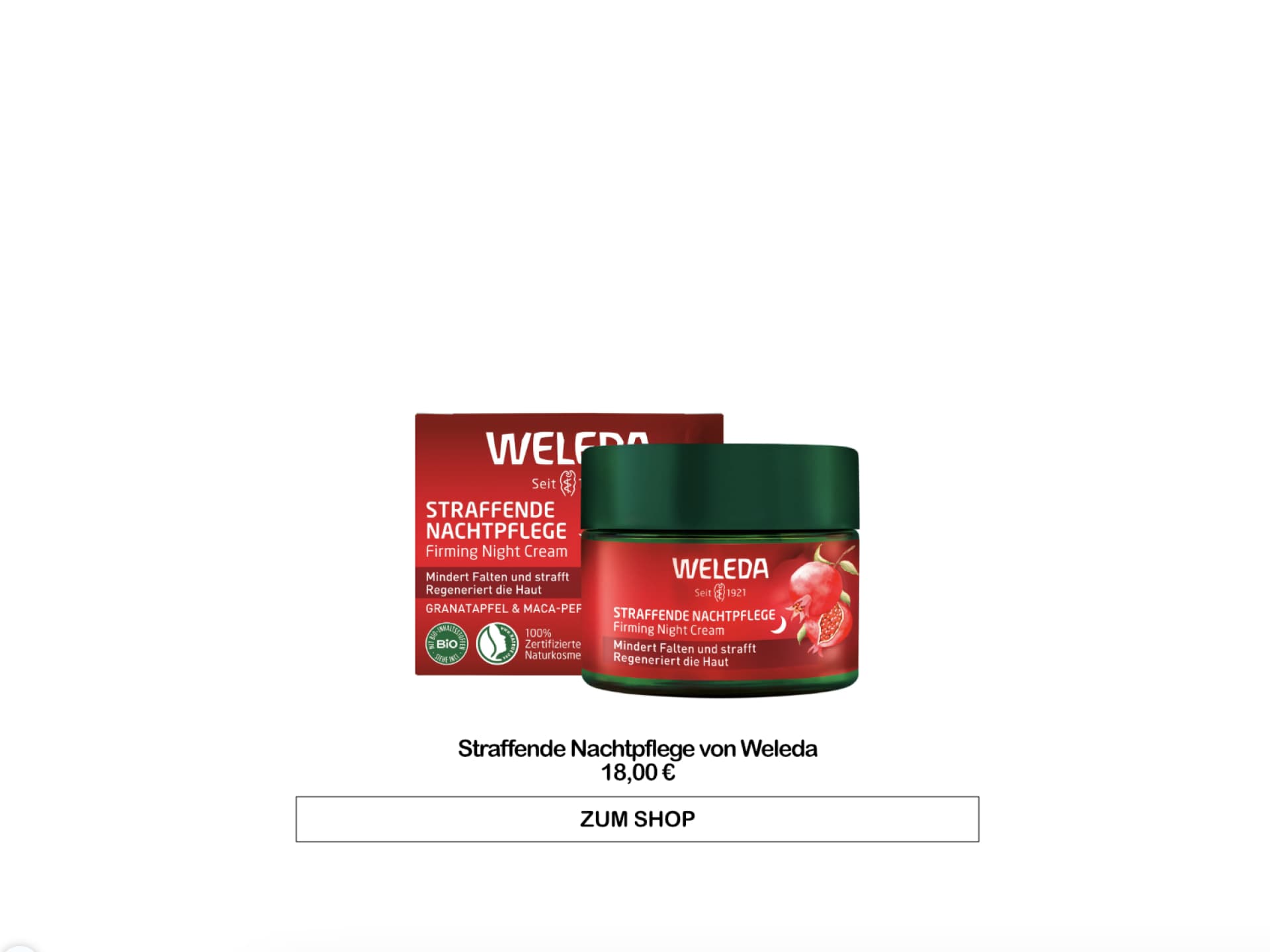 Nachtpflege Granatapfel von Weleda Nachtpflege Granatapfel von Weleda
