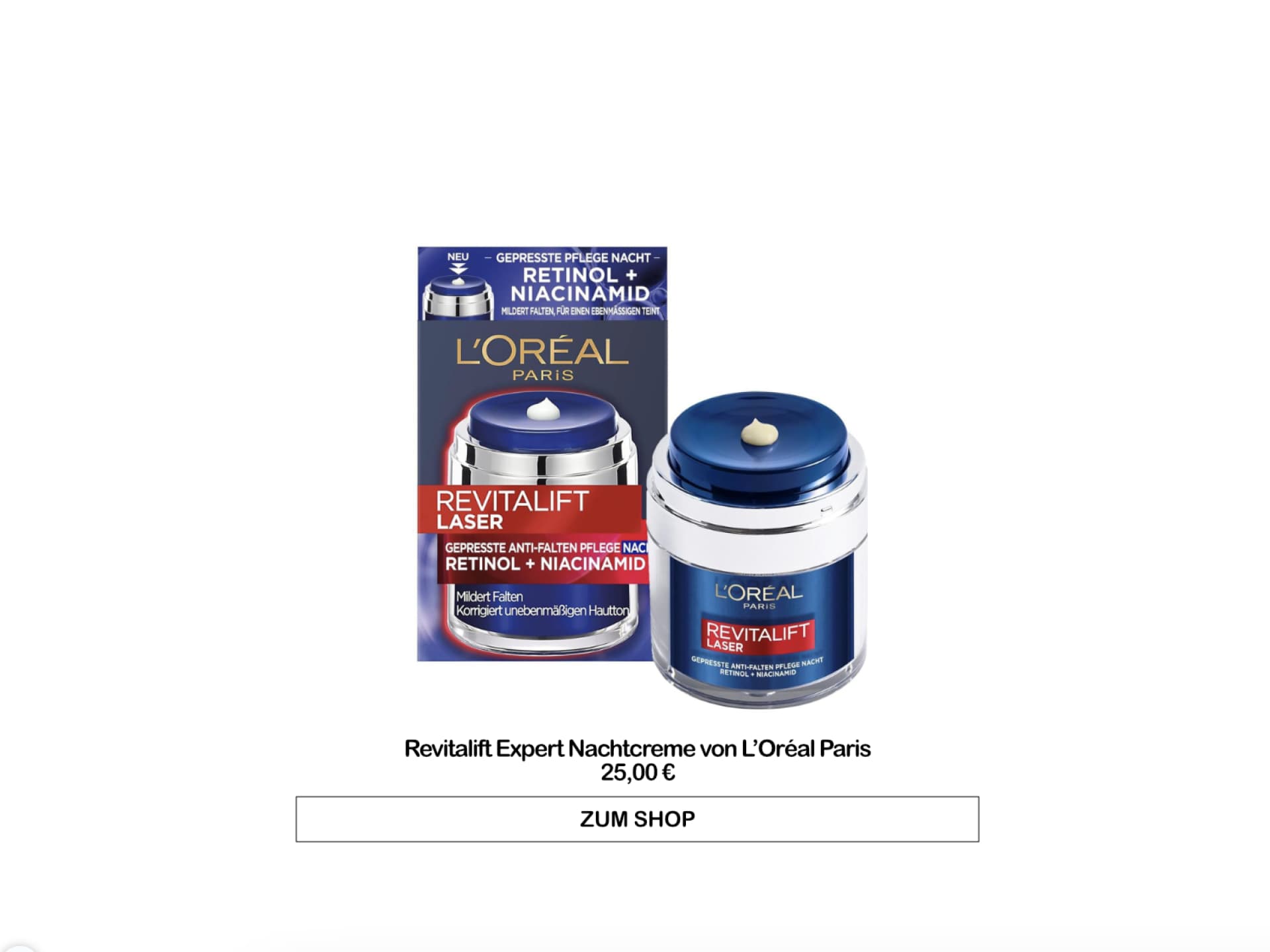 Revitalift Laser Nachtcreme von L’Oréal Paris Revitalift Laser Nachtcreme von L’Oréal Paris