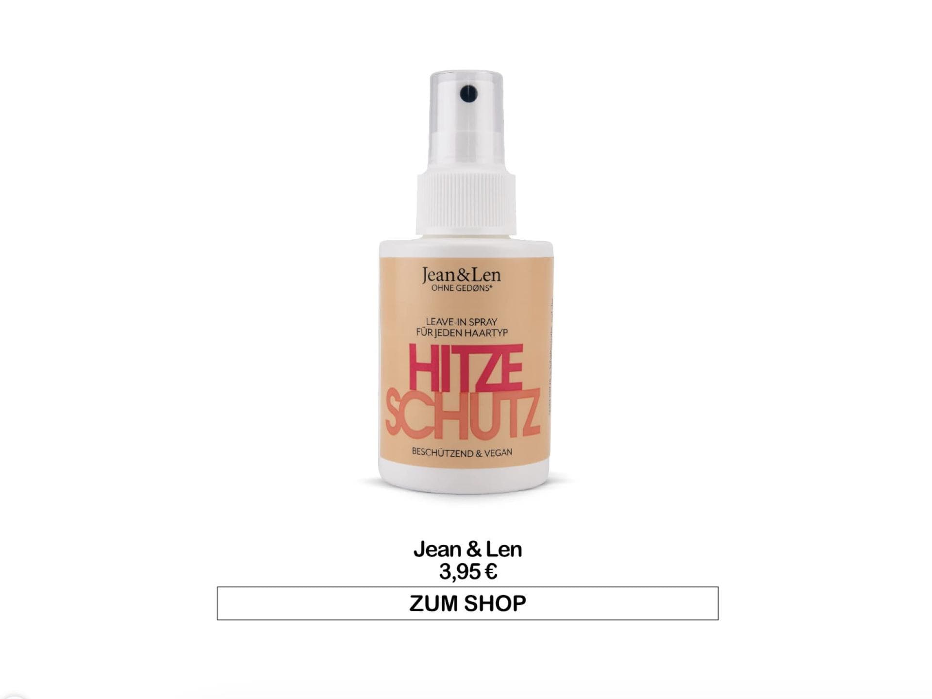 Beste Hitzeschutzsprays Hitzeschutzspray von Jean & Len