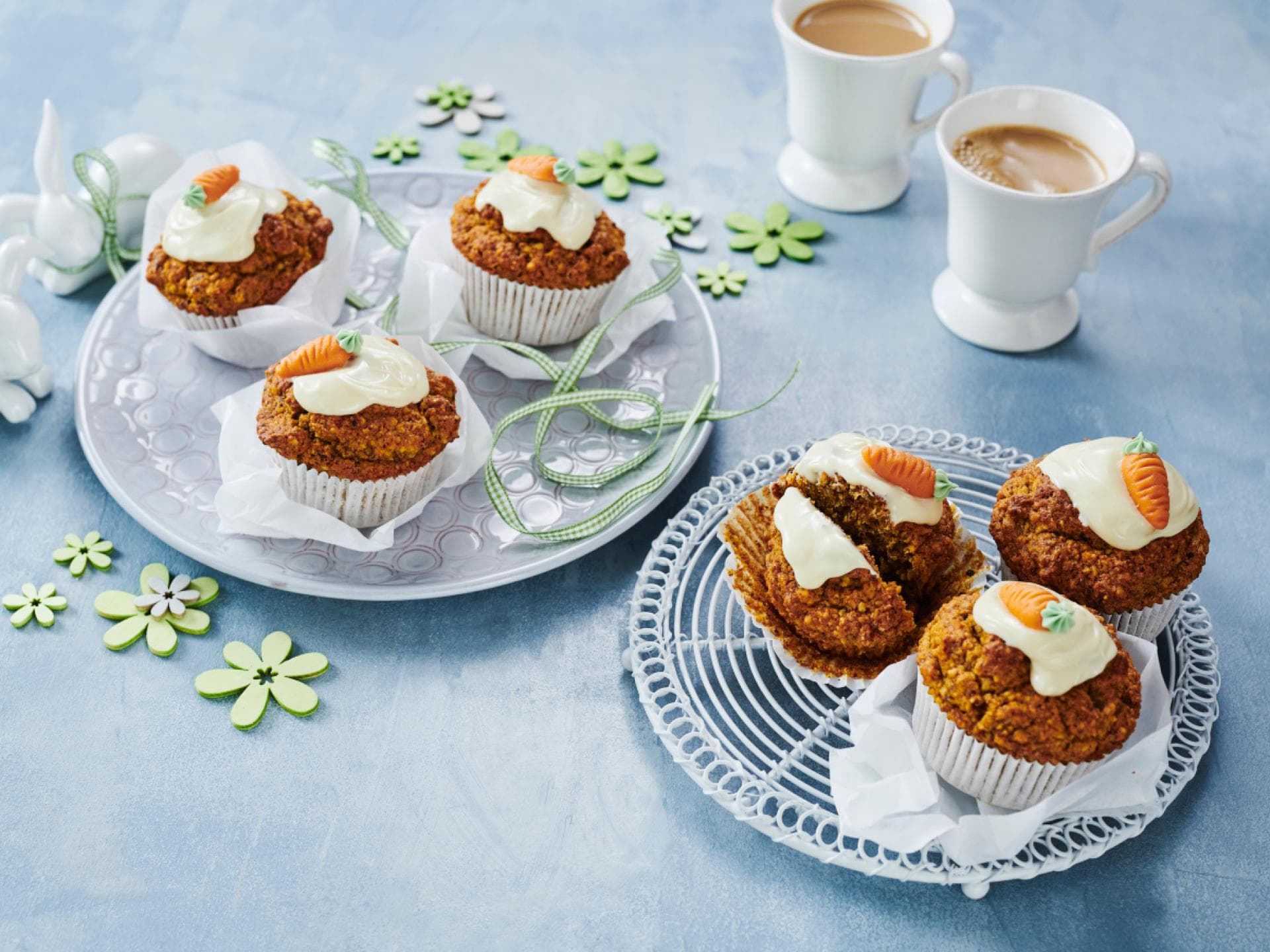 Osterkuchen Möhrenmuffins mit Eierlikör