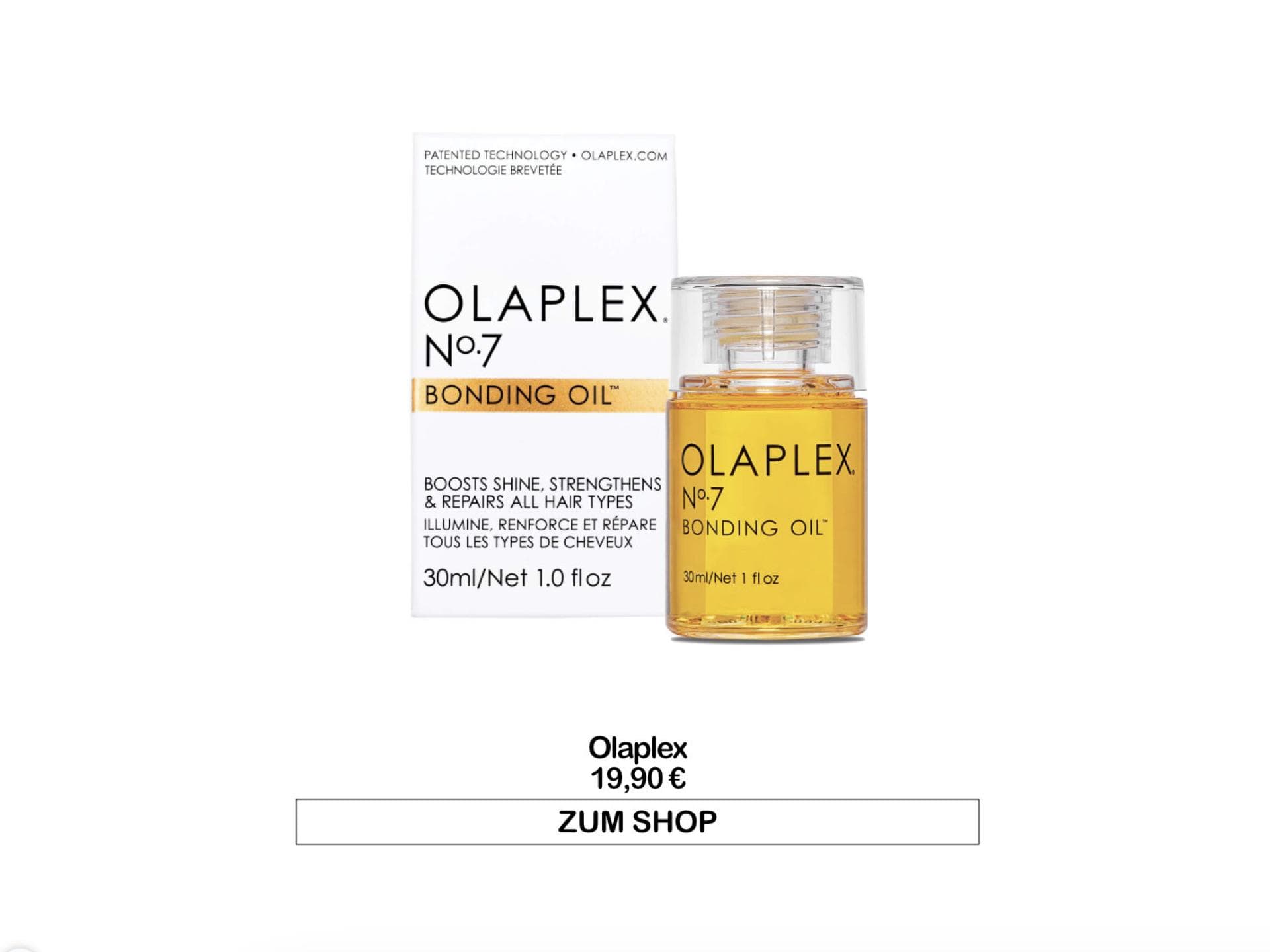 Beste Hitzeschutzsprays Haaröl von Olaplex