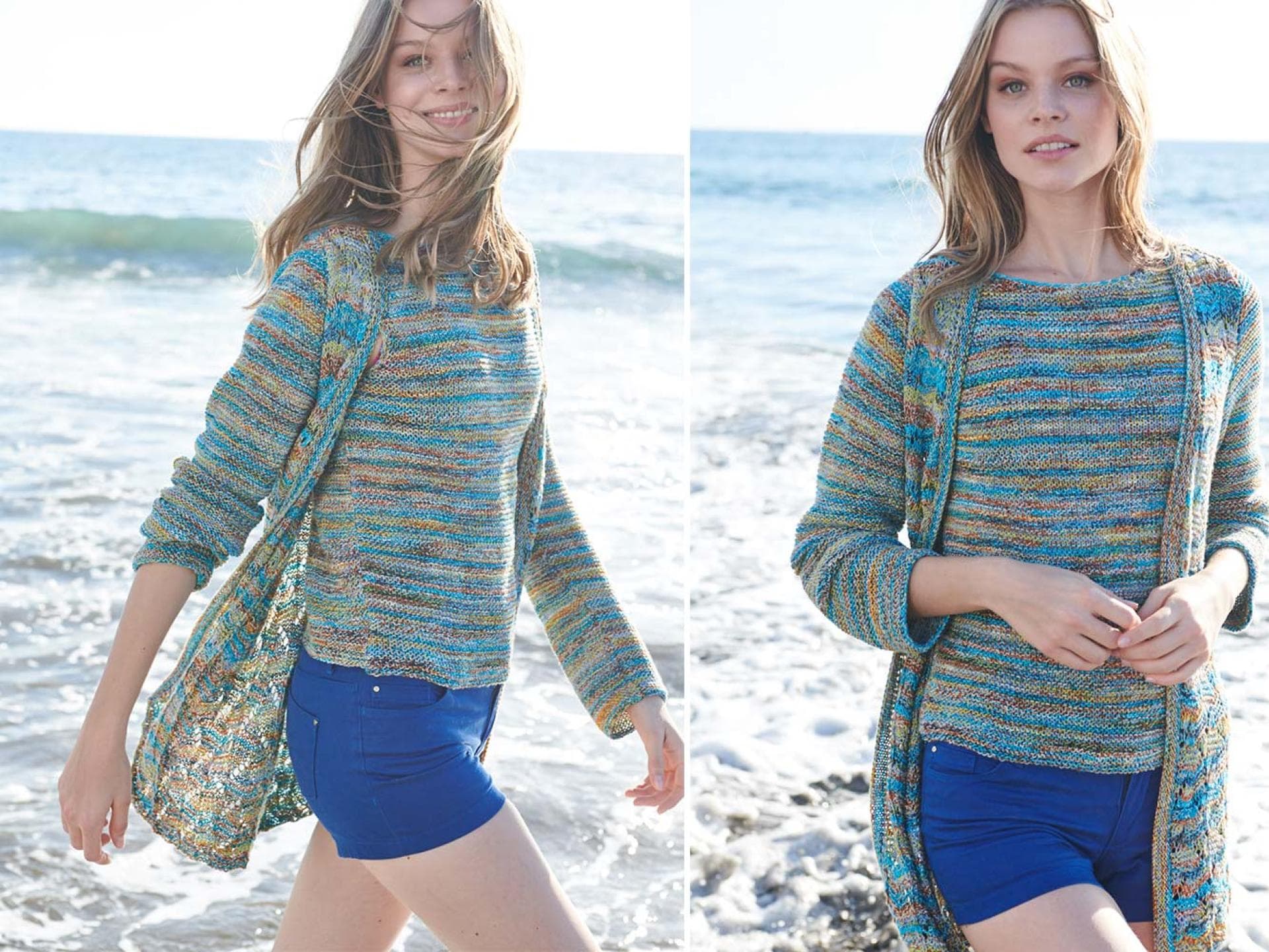 Strickanleitung für das Twinset von Lana Grossa Model in Strick-Twinset von Lana Grossa
