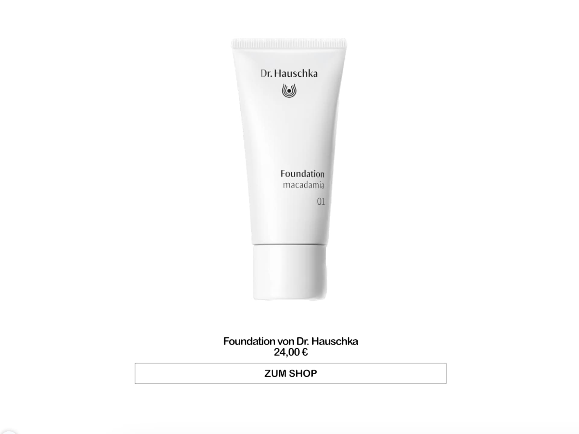 Bestes Naturkosmetik-Make-up - Foundation von Dr. Hauschka Foundation von Dr. Hauschka