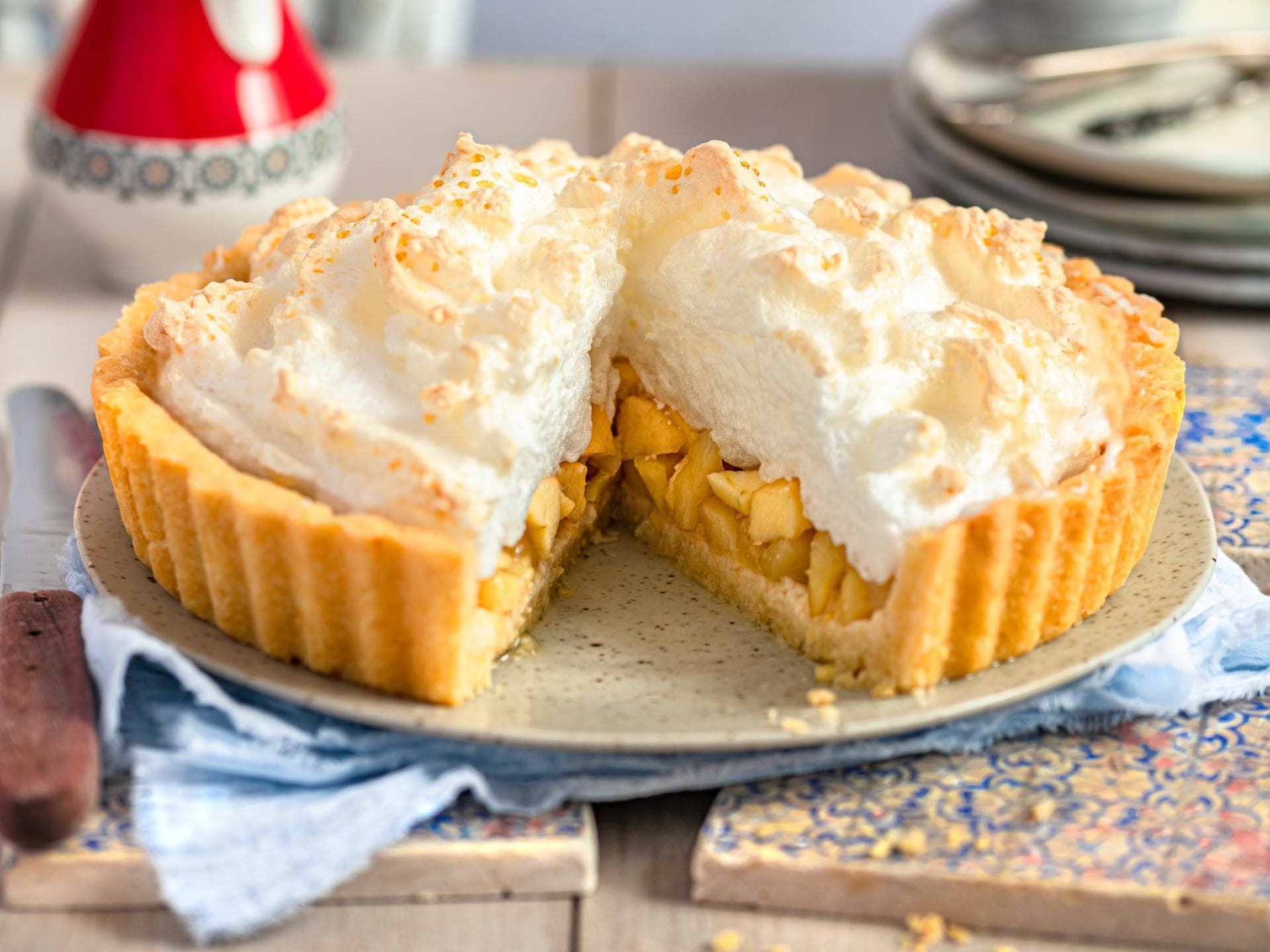 Apfel-Baiser-Kuchen Apfel-Baiser-Kuchen