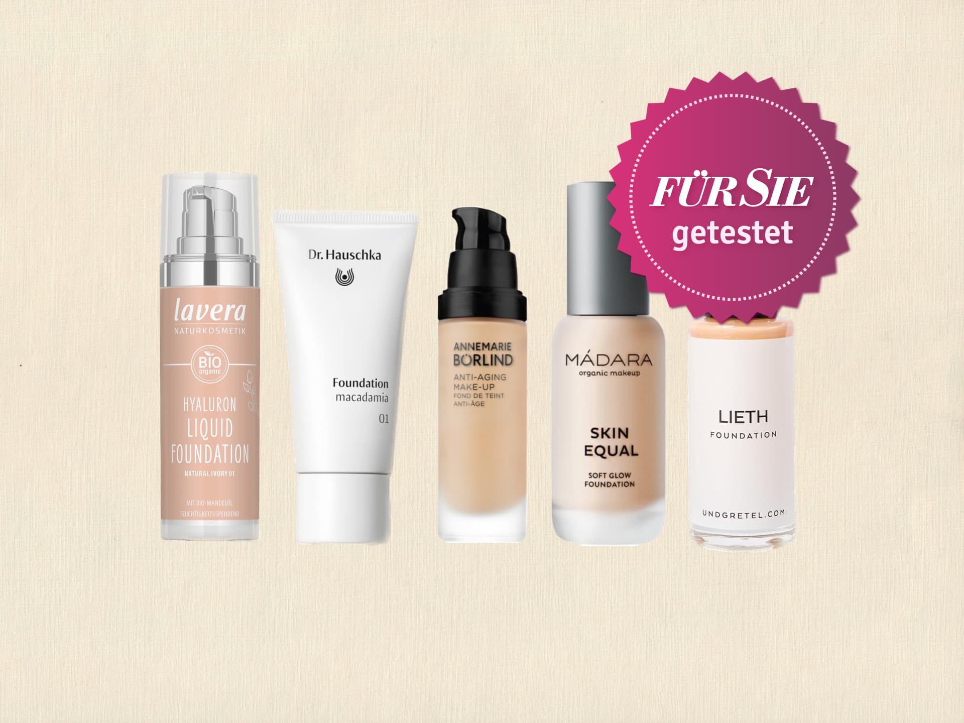 Die besten Naturkosmetik-Make-ups im Test Die besten Naturkosmetik-Make-ups