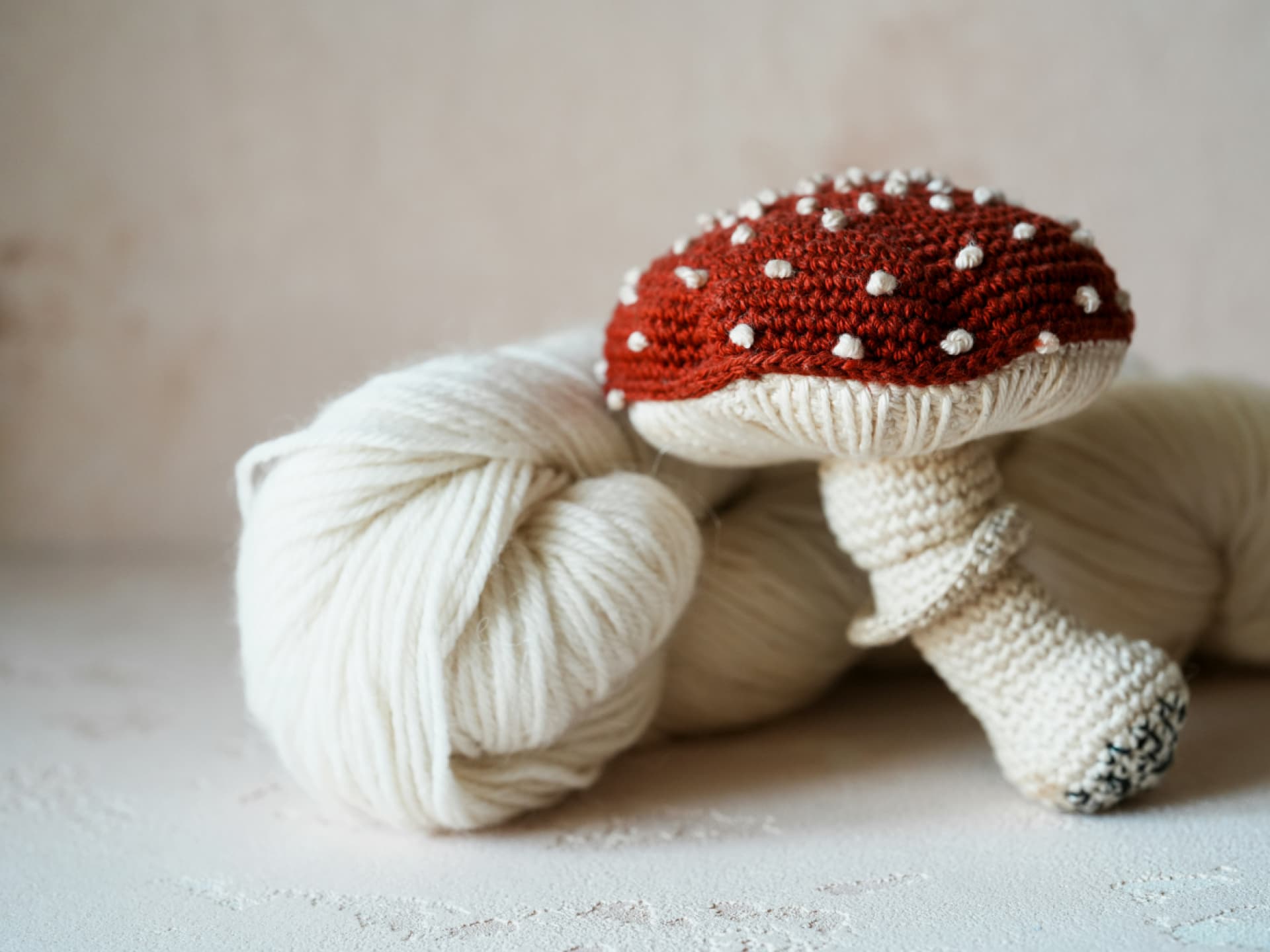 Amigurumi häkeln leicht gemacht Gehäkelter Amigurumi-Fliegenpilz