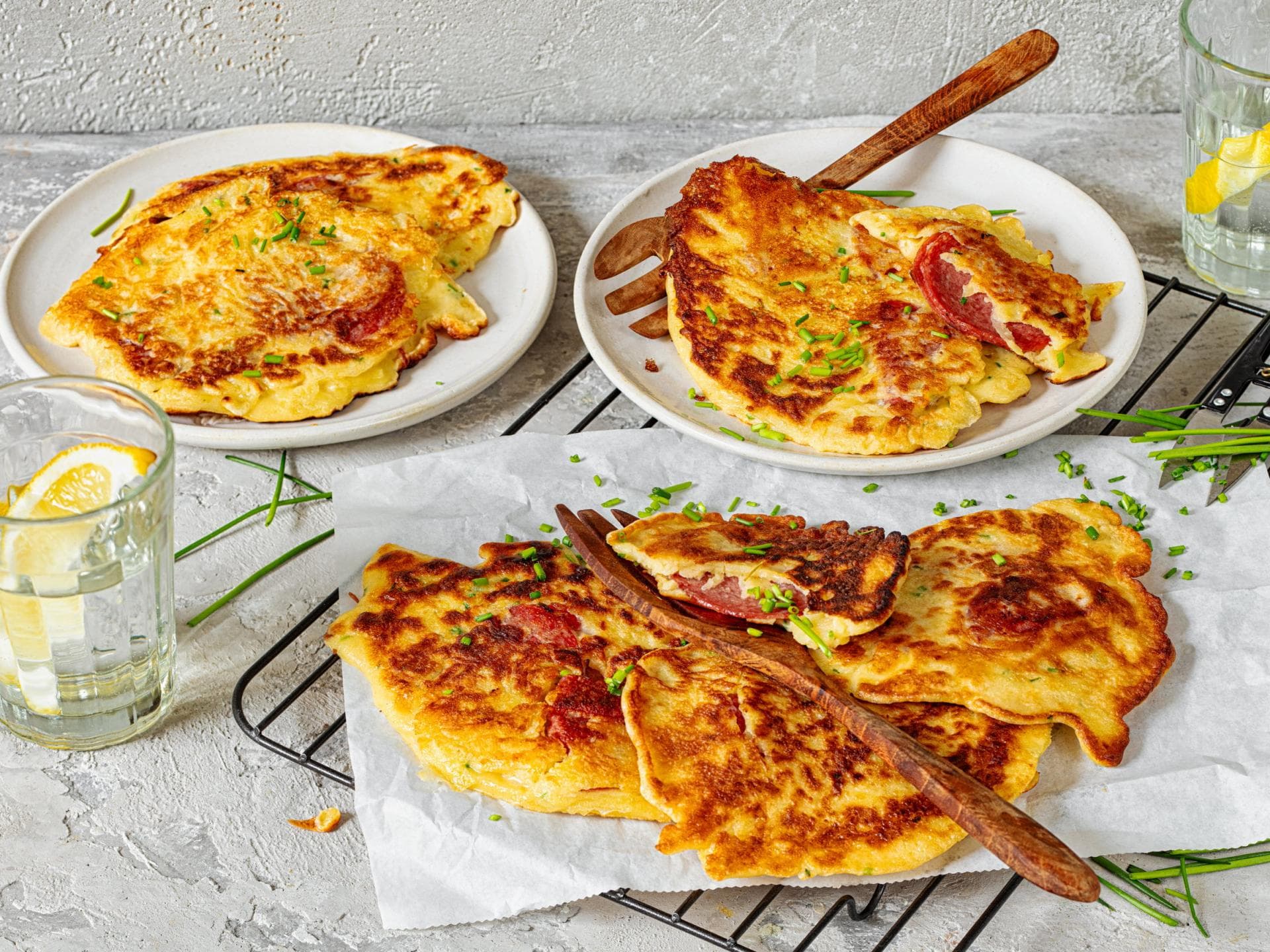 Herzhafte Pfannkuchen Kartoffel-Pfannkuchen