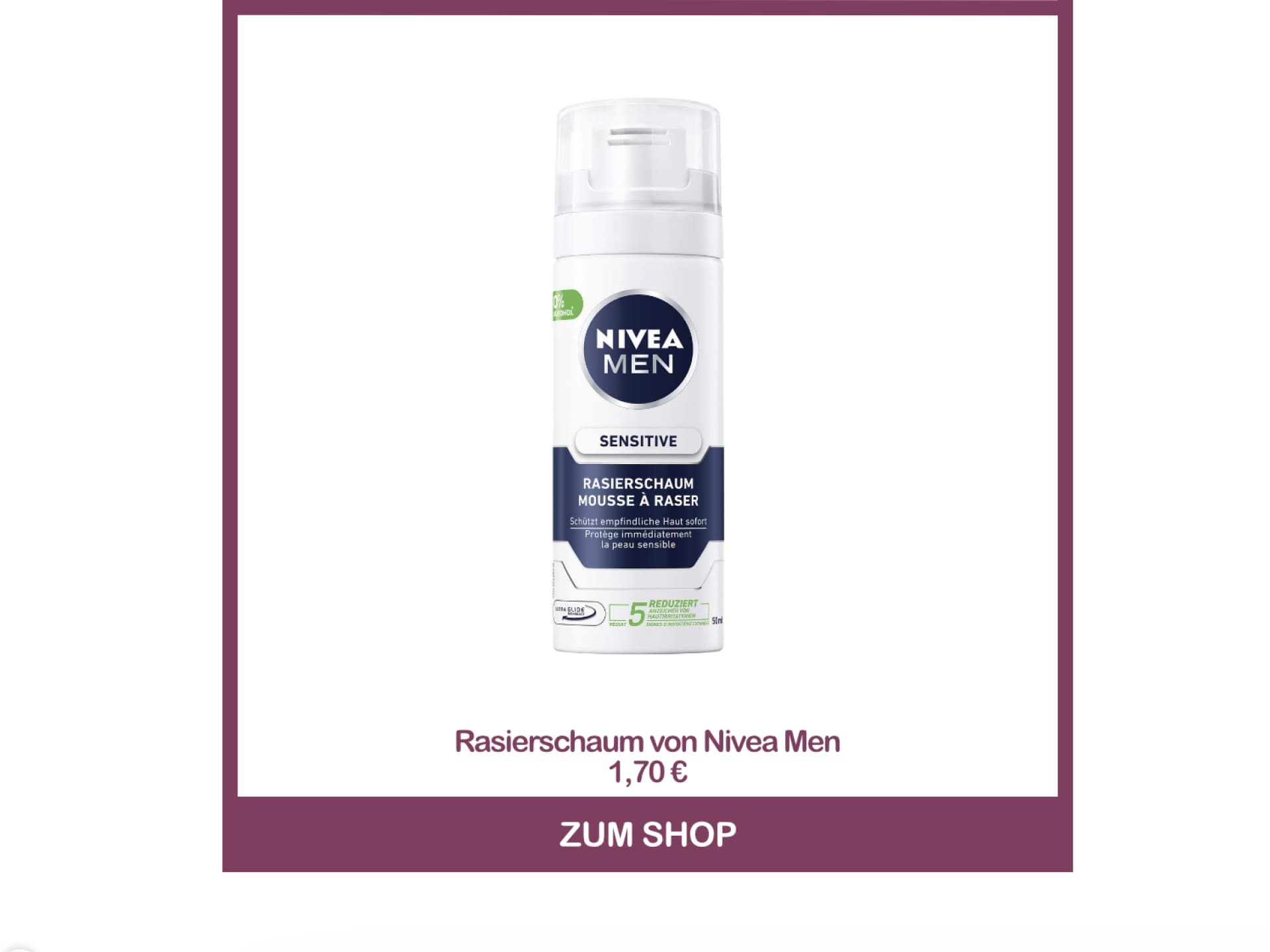 Rasierschaum von Nivea Men Pfannenboden reinigen mit Rasierschaum von Nivea Men