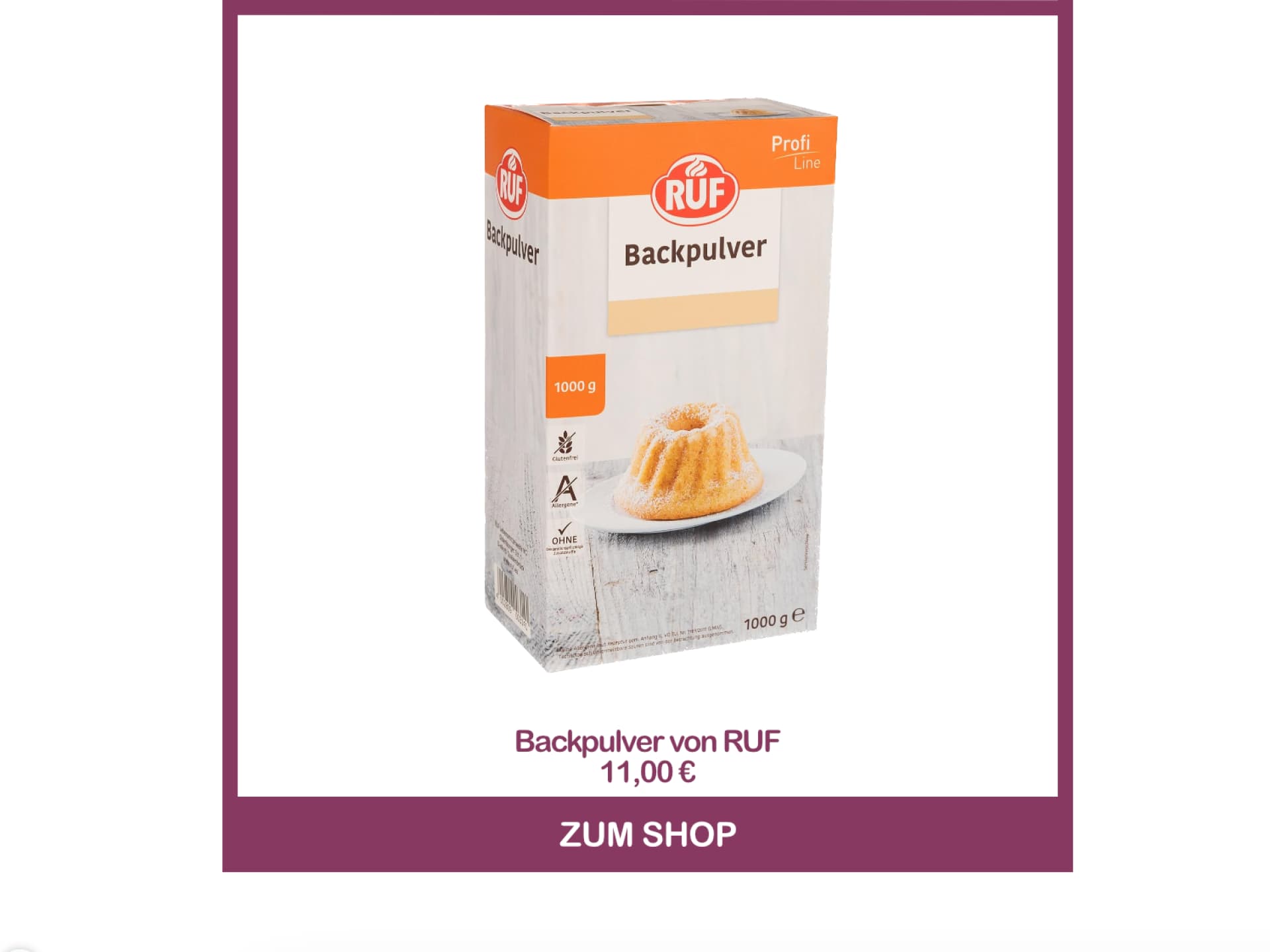 Backpulver von RUF Weiße Wäsche wieder weiß bekommen mit Backpulver von RUF