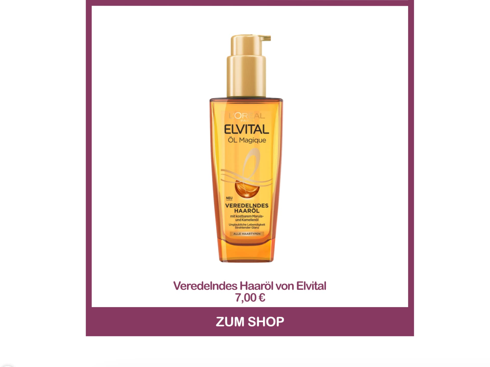 Öl-Magique Haaröl von Elvital Bestes Haaröl dm - Öl-Magique Haaröl von Elvital