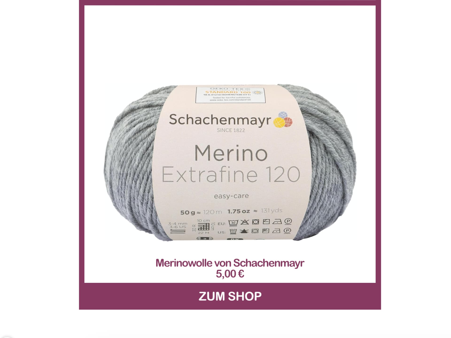 Merino Extrafine von Schachenmayr Strickwolle Merino Extrafine von Schachenmayr