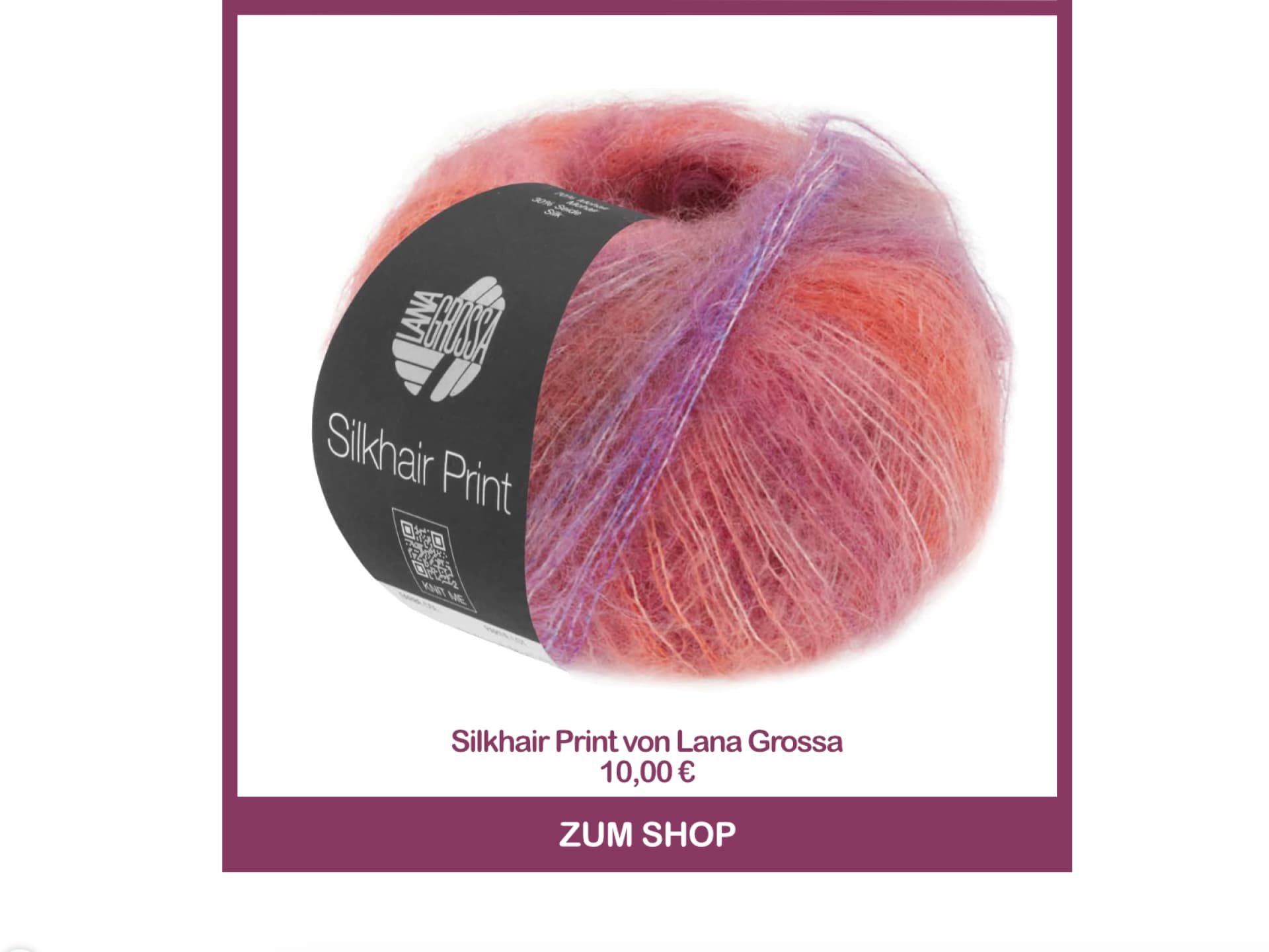 Strickgarn Silkhair Print von Lana Grossa Silkhair Print von Lana Grossa