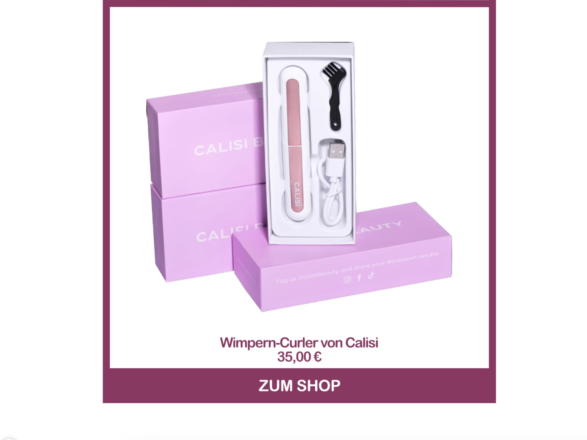 Calisi Wimpern-Curler Wimpern-Curler von Calisi