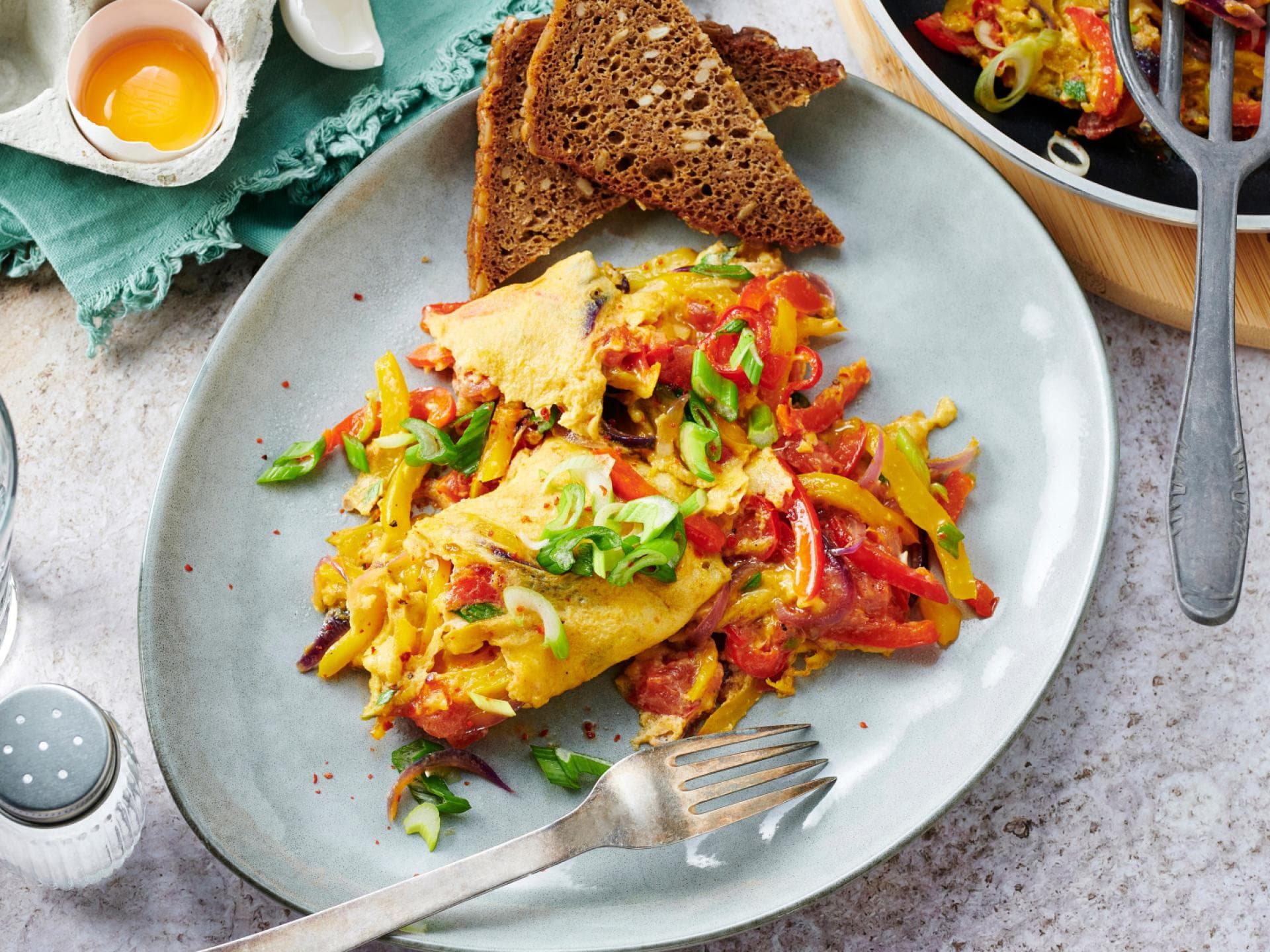 Rührei-Shakshuka Rührei-Shakshuka