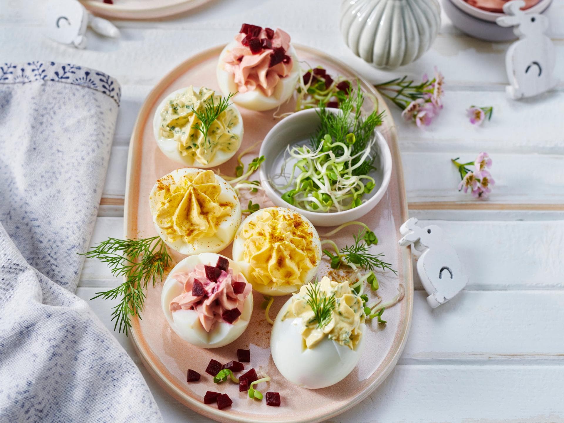 Gefüllte Eier mit Frischkäse Gefüllte Eier mit Frischkäse