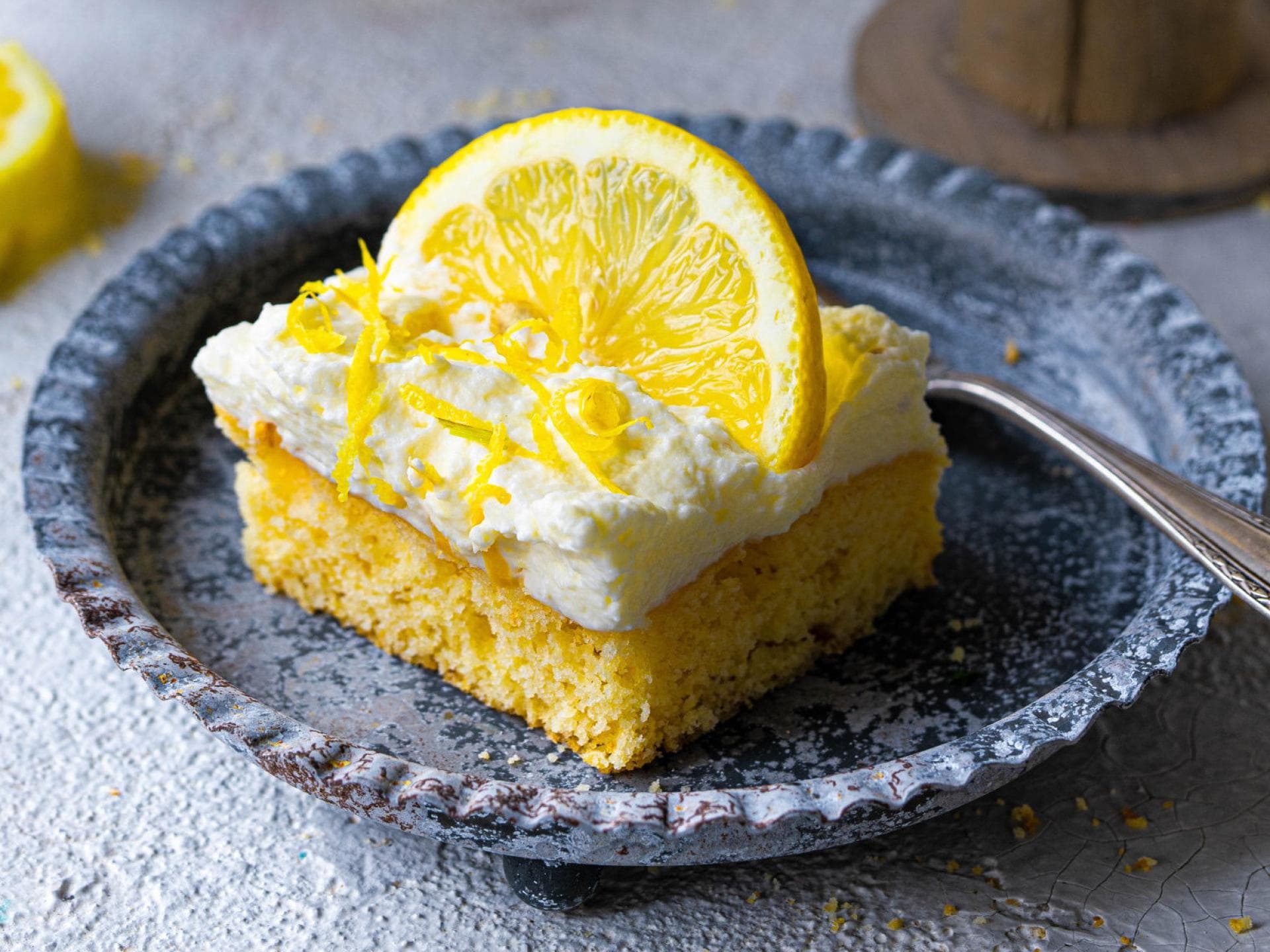 Zitronenkuchen vom Blech Zitronenkuchen vom Blech