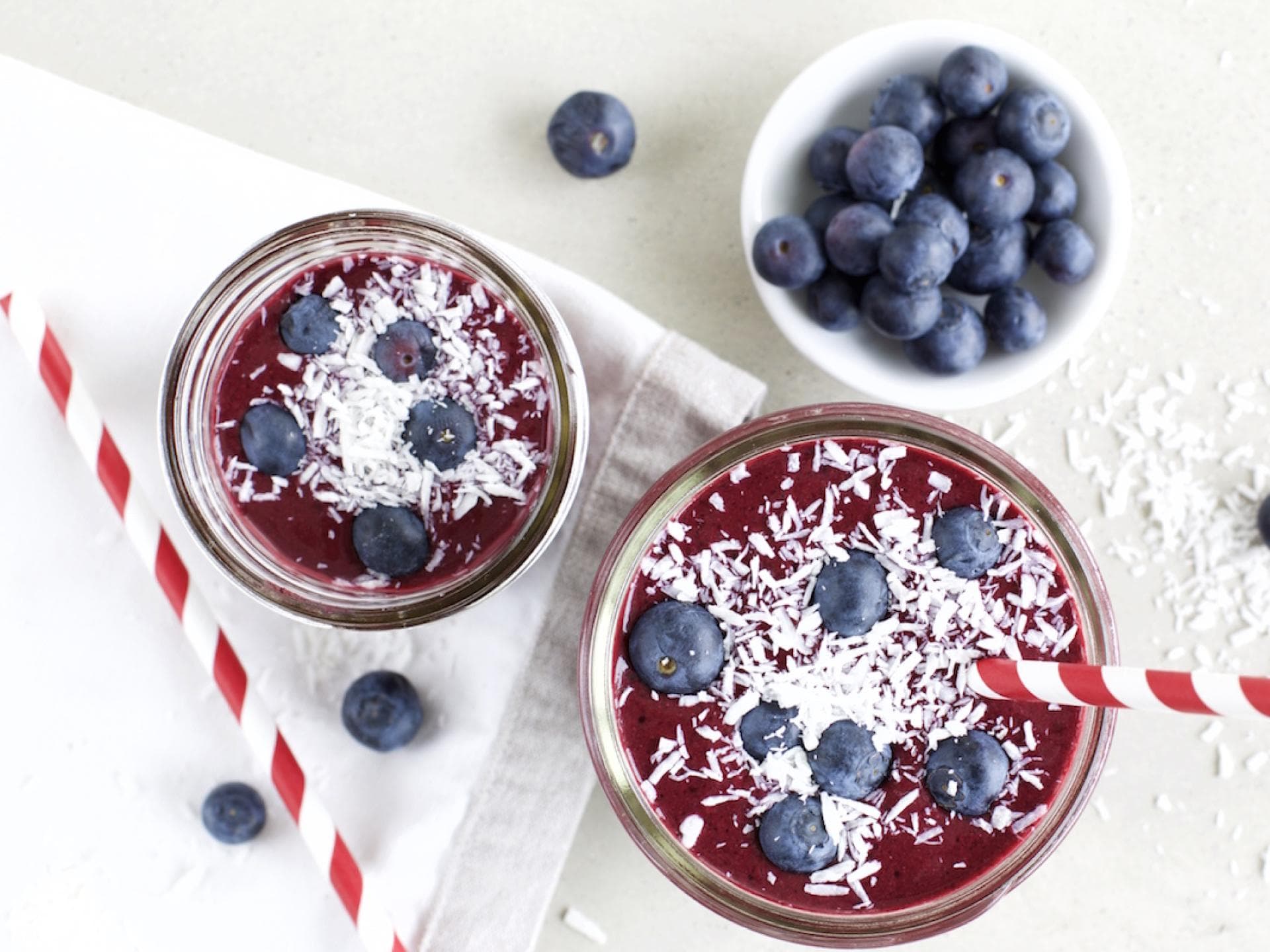 Blaubeer-Kokos-Smoothie Blaubeer-Kokos-Smoothie