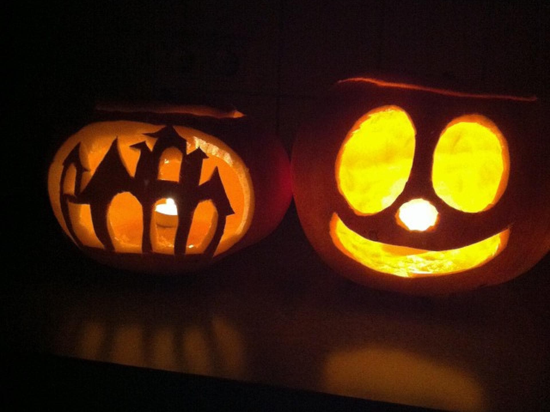 Kürbisgesicht schnitzen Kürbisgesicht mit Schloss